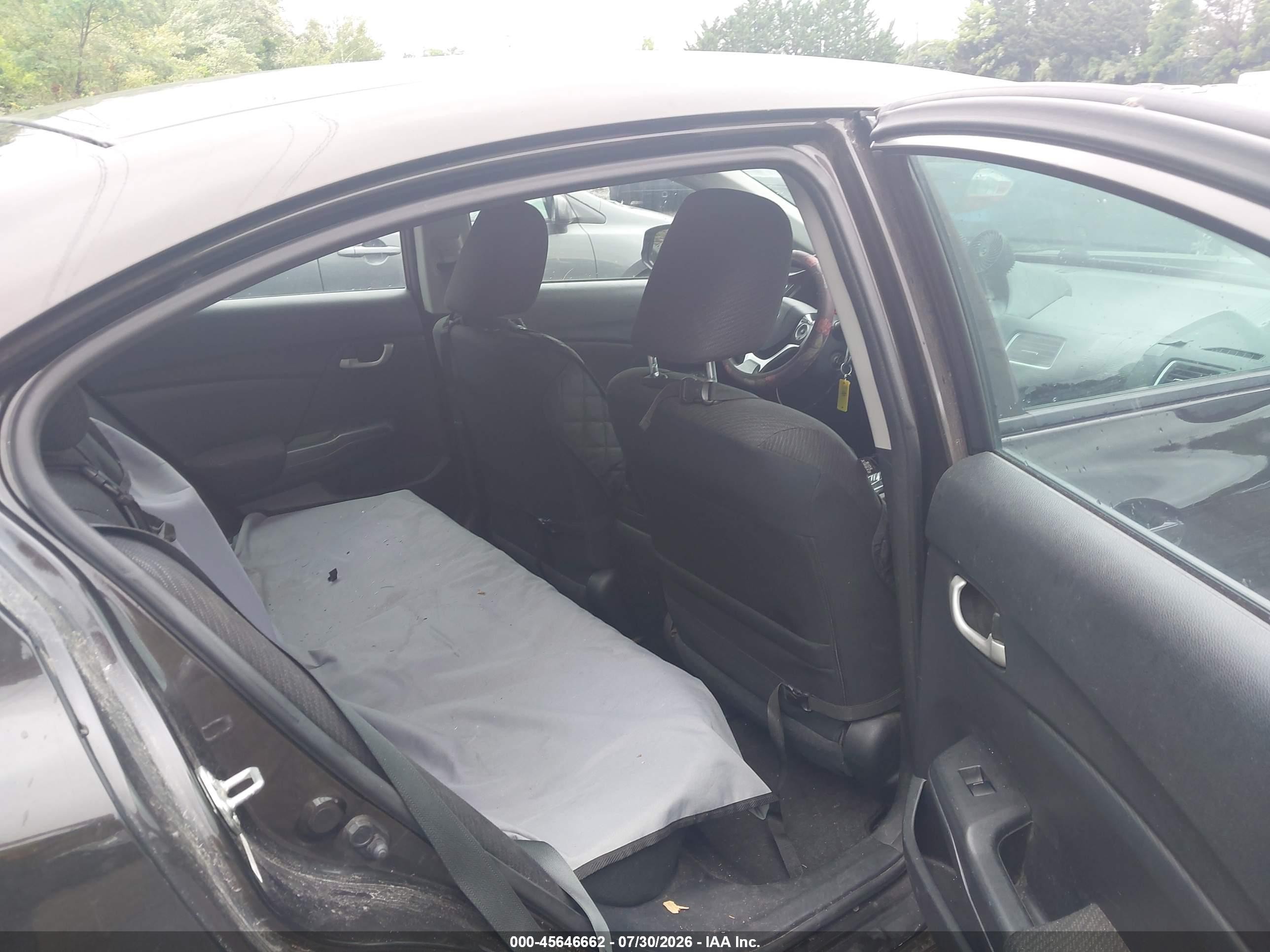 2013 Honda Civic Lx Gray vin: 2HGFB2F55DH582683