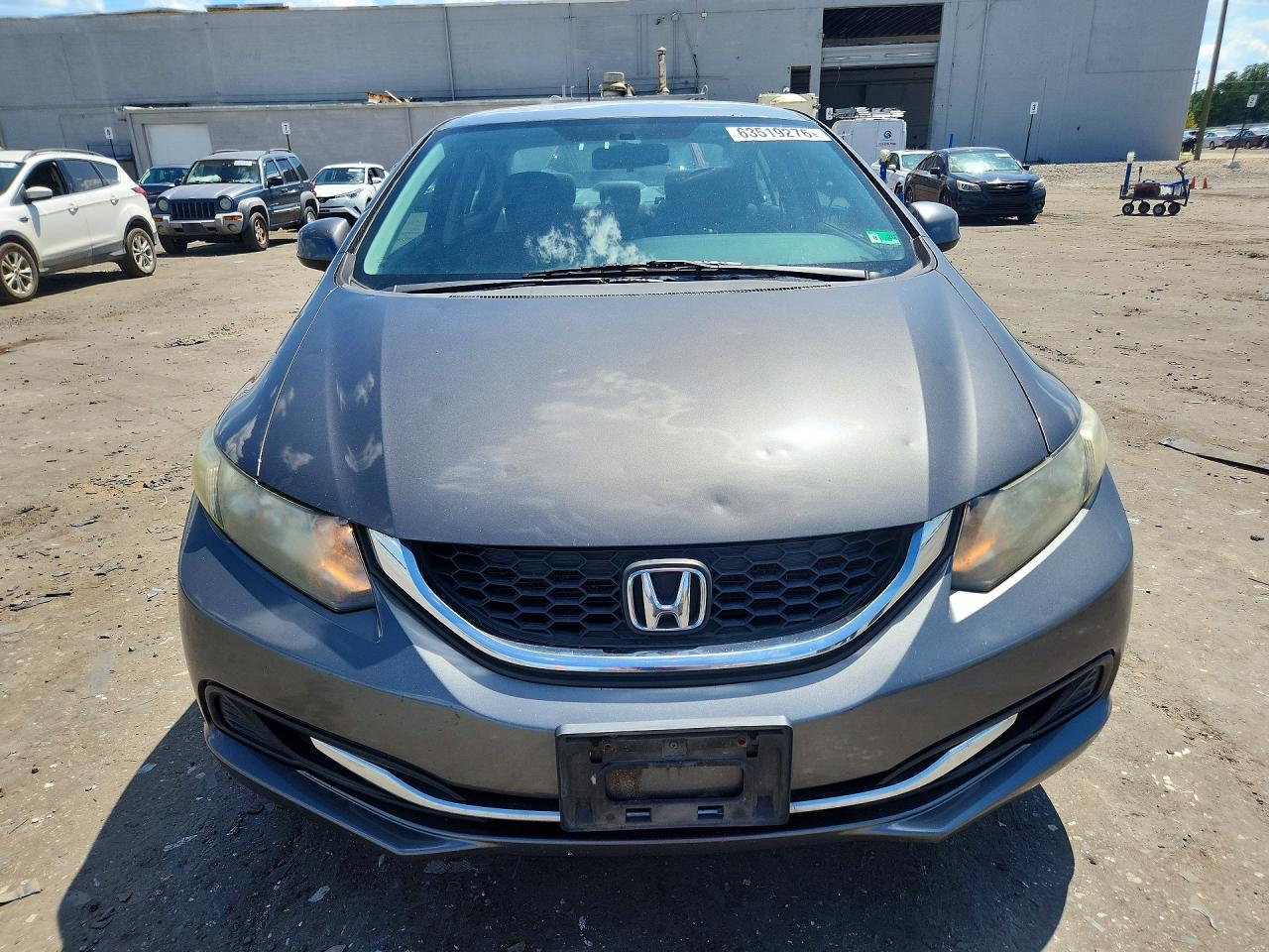 2013 Honda Civic Lx Gray vin: 2HGFB2F55DH583557