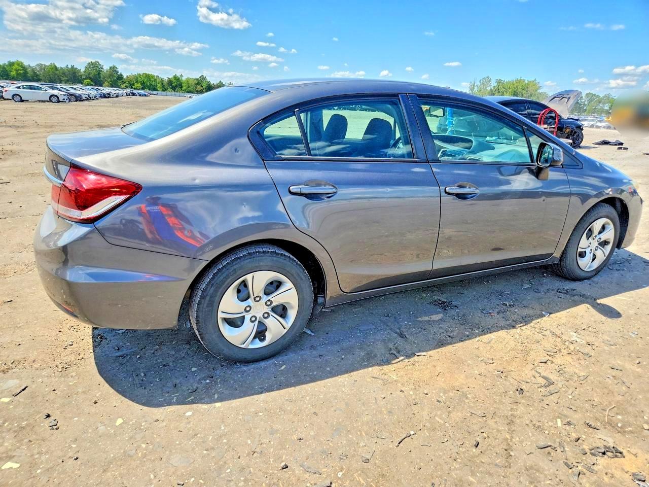 2013 Honda Civic Lx Gray vin: 2HGFB2F55DH583557
