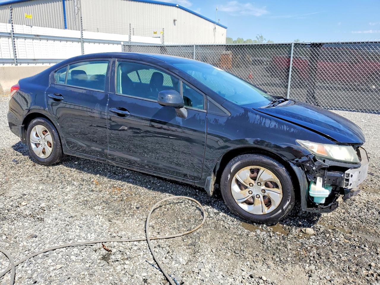 2013 Honda Civic Lx Black vin: 2HGFB2F55DH591531