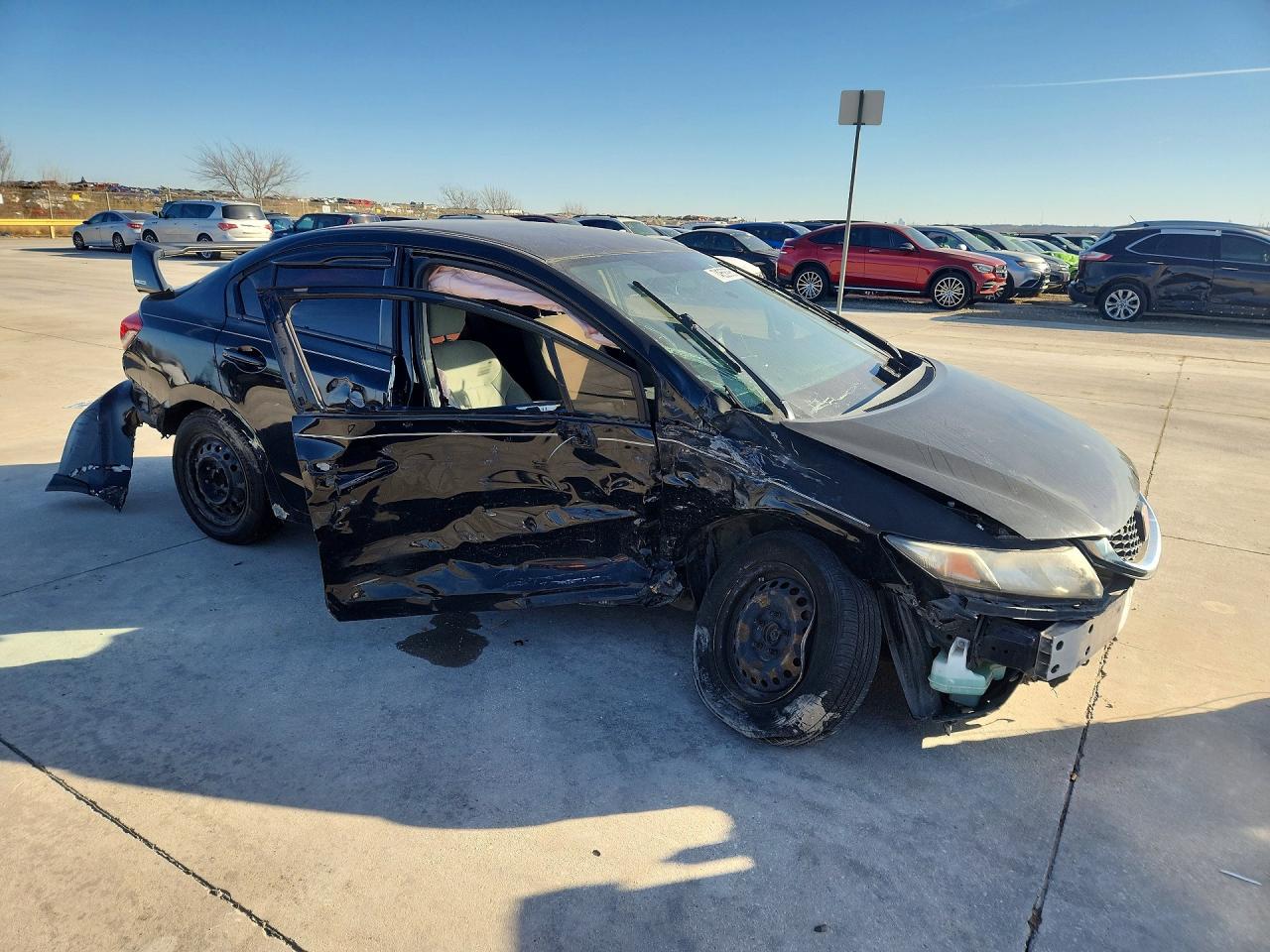 2013 Honda Civc Black vin: 2HGFB2F55DH598981