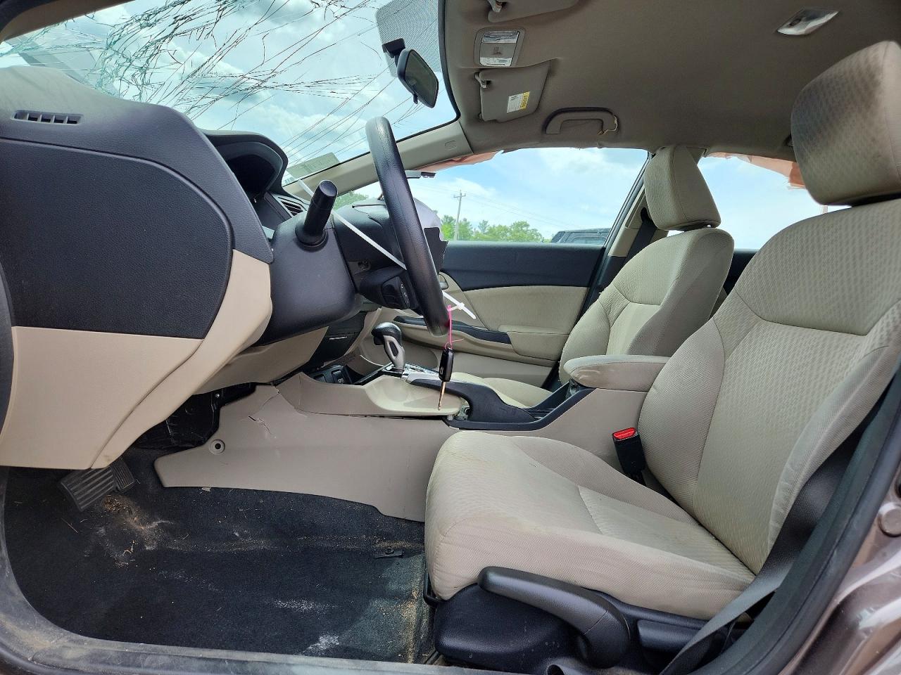 2014 Honda Civic Lx Gray vin: 2HGFB2F55EH502235