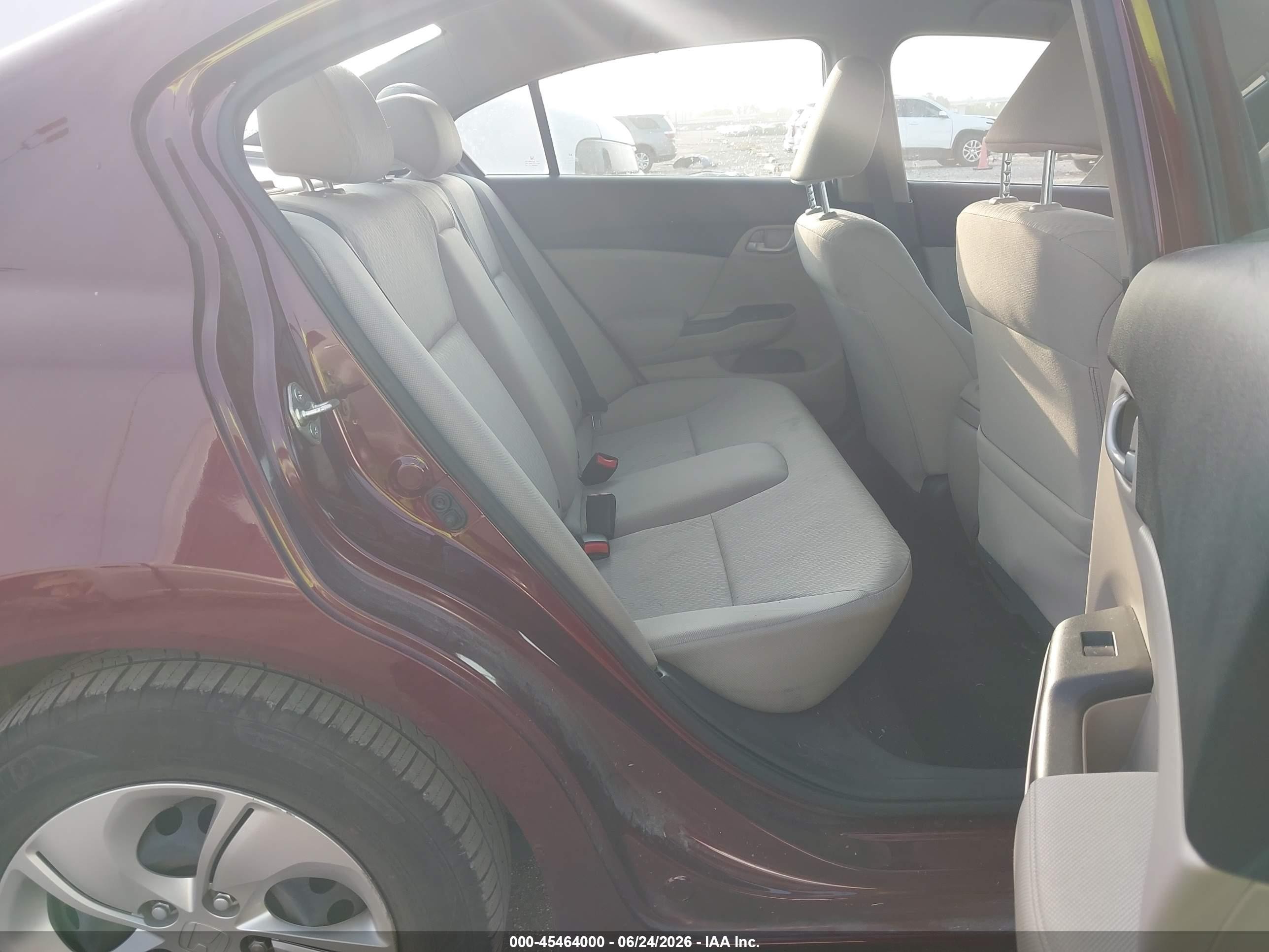 2014 Honda Civic Lx Burgundy vin: 2HGFB2F55EH504096