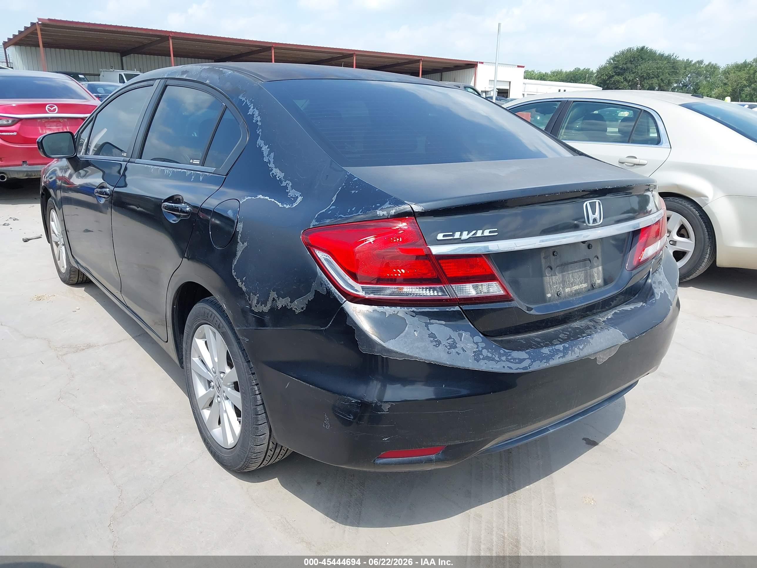 2014 Honda Civic Lx Черный vin: 2HGFB2F55EH504194