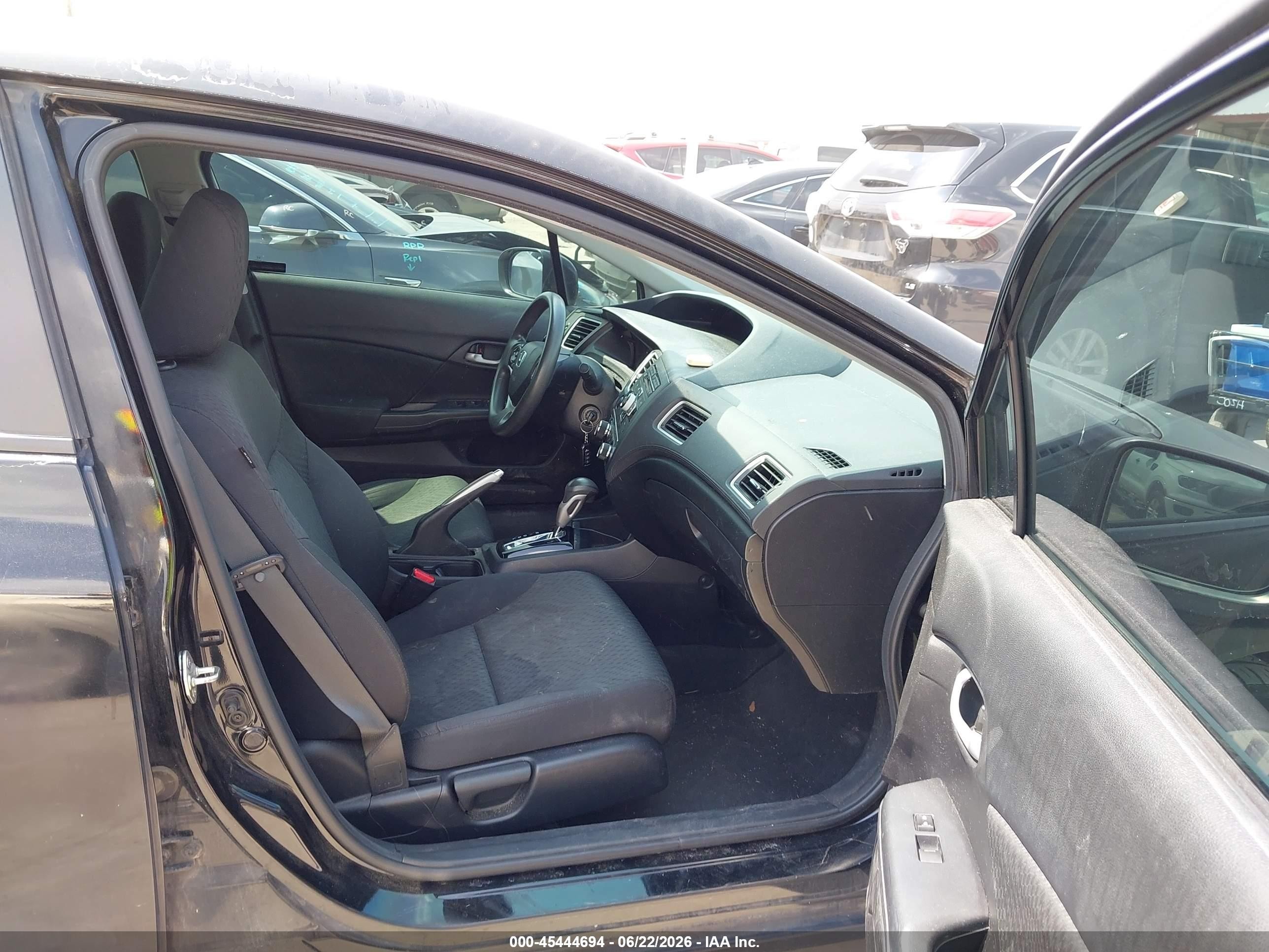 2014 Honda Civic Lx Черный vin: 2HGFB2F55EH504194
