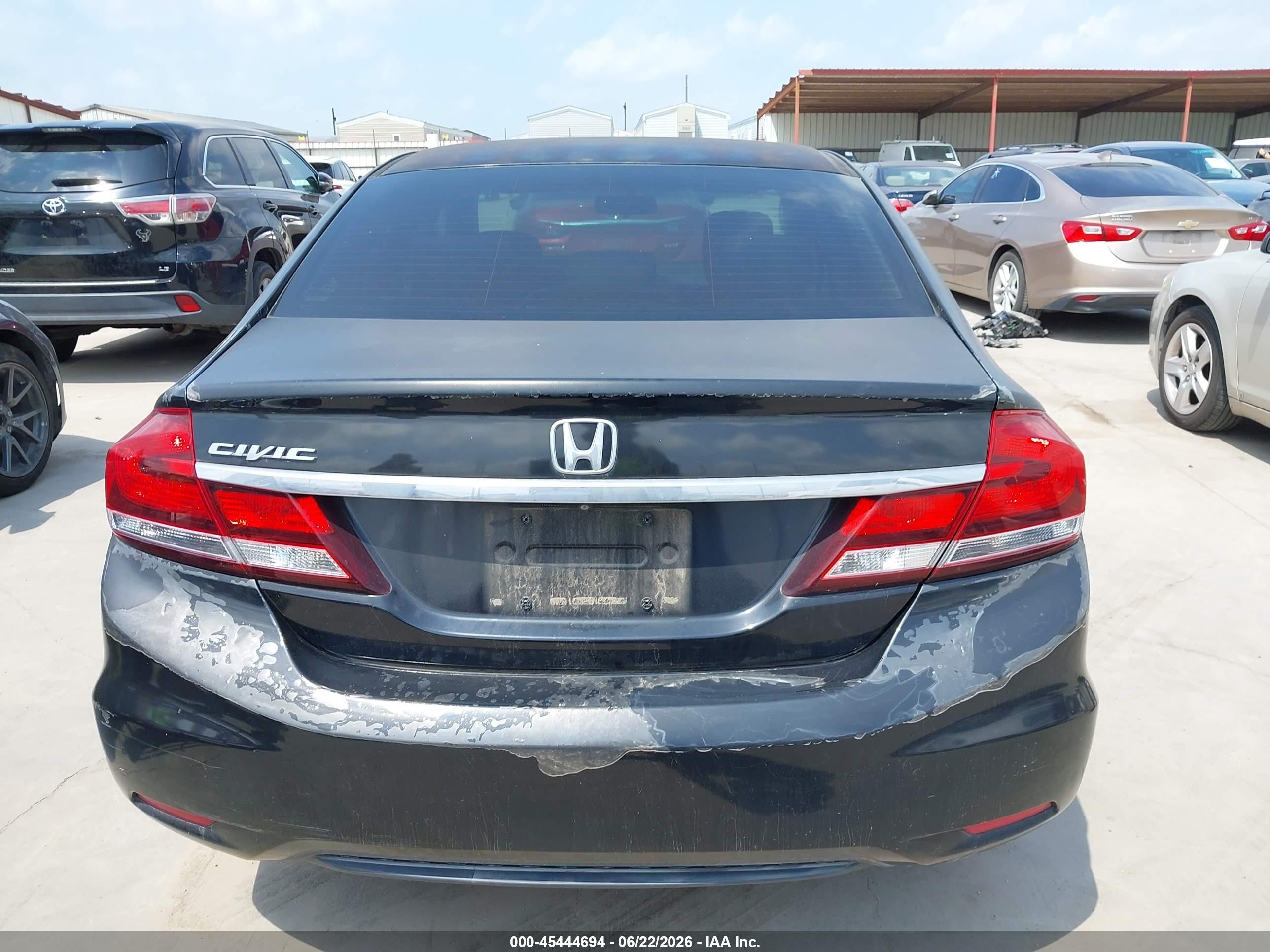 2014 Honda Civic Lx Черный vin: 2HGFB2F55EH504194