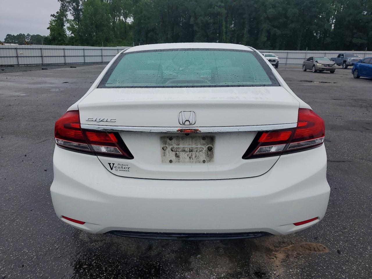 2014 Honda Civic Lx White vin: 2HGFB2F55EH507452