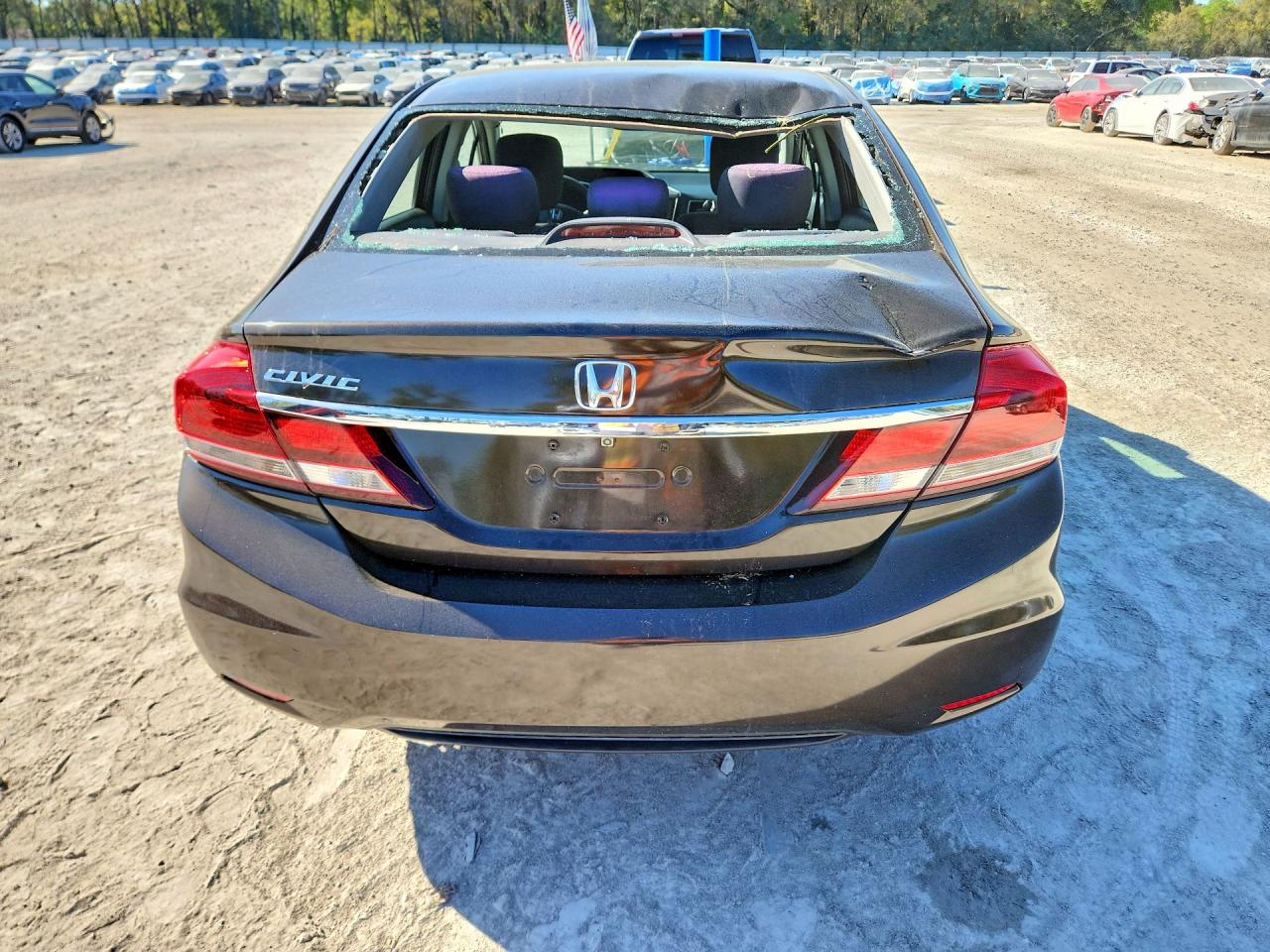 2014 Honda Civic Lx Brown vin: 2HGFB2F55EH507564