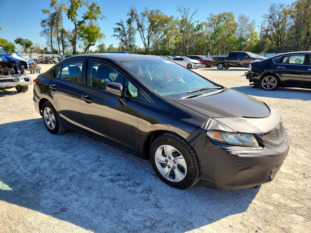 2014 Honda Civic Lx Brown vin: 2HGFB2F55EH507564