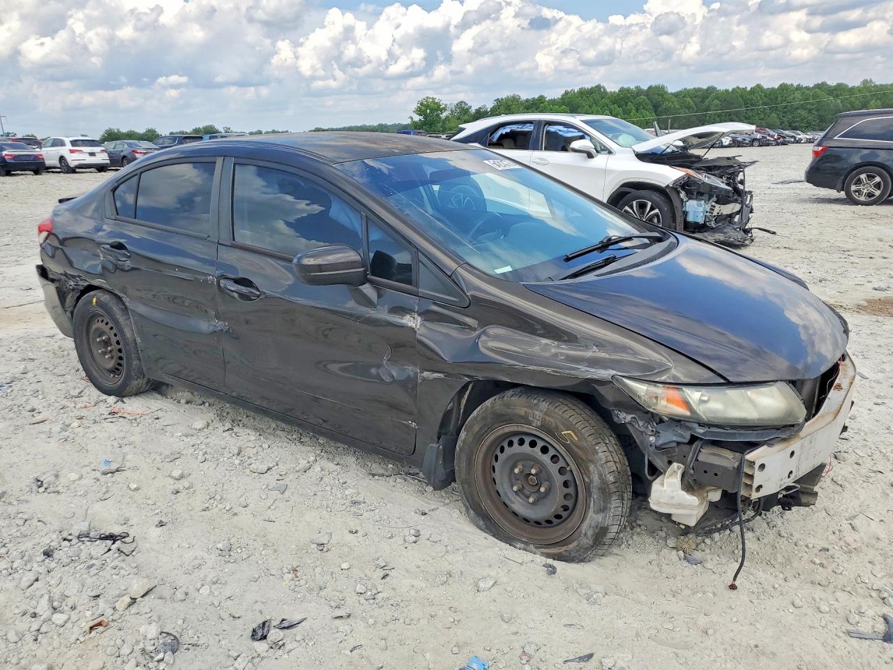 2014 Honda Civic Lx Black vin: 2HGFB2F55EH518600