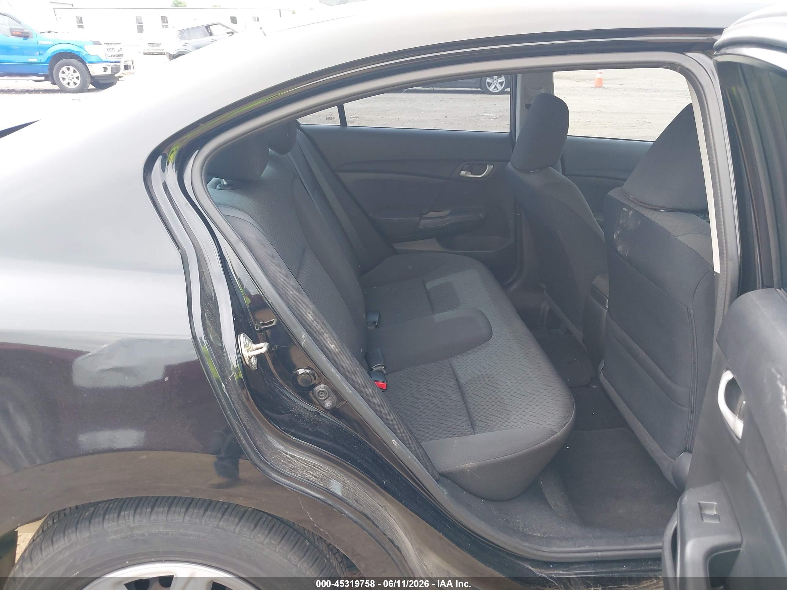 2014 Honda Civic Lx Черный vin: 2HGFB2F55EH520055