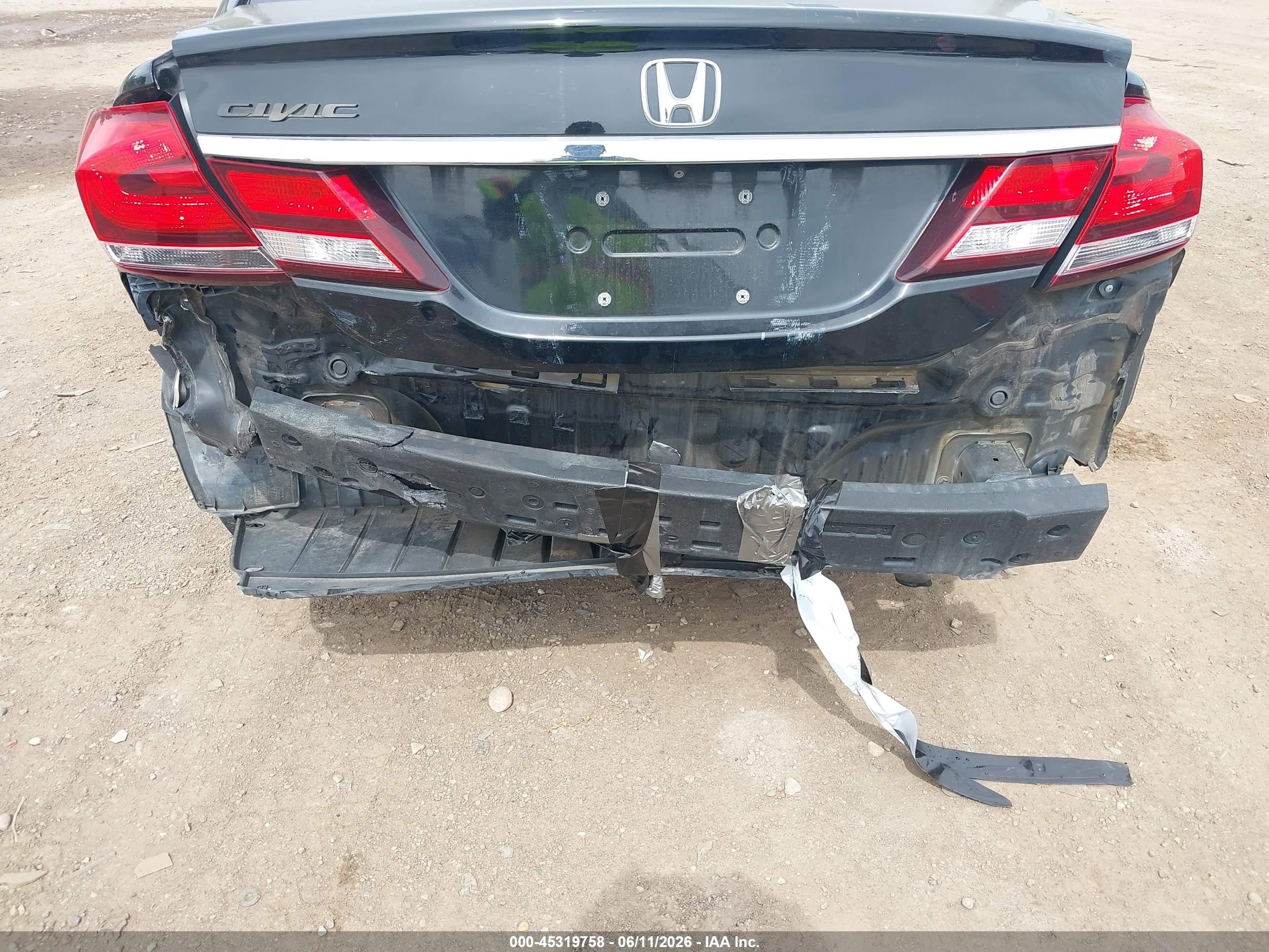 2014 Honda Civic Lx Черный vin: 2HGFB2F55EH520055