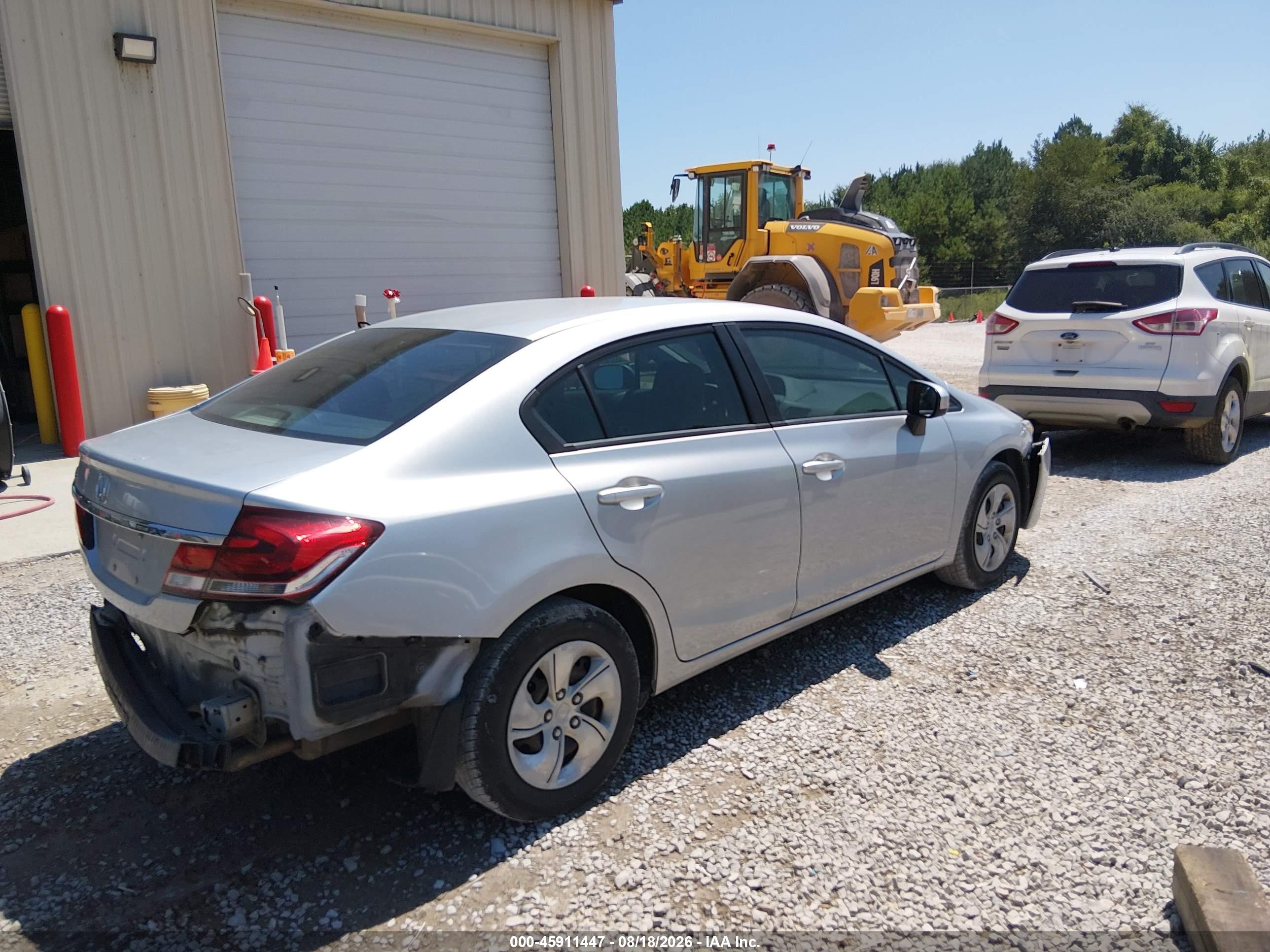 2014 Honda Civic Lx Silver vin: 2HGFB2F55EH525532
