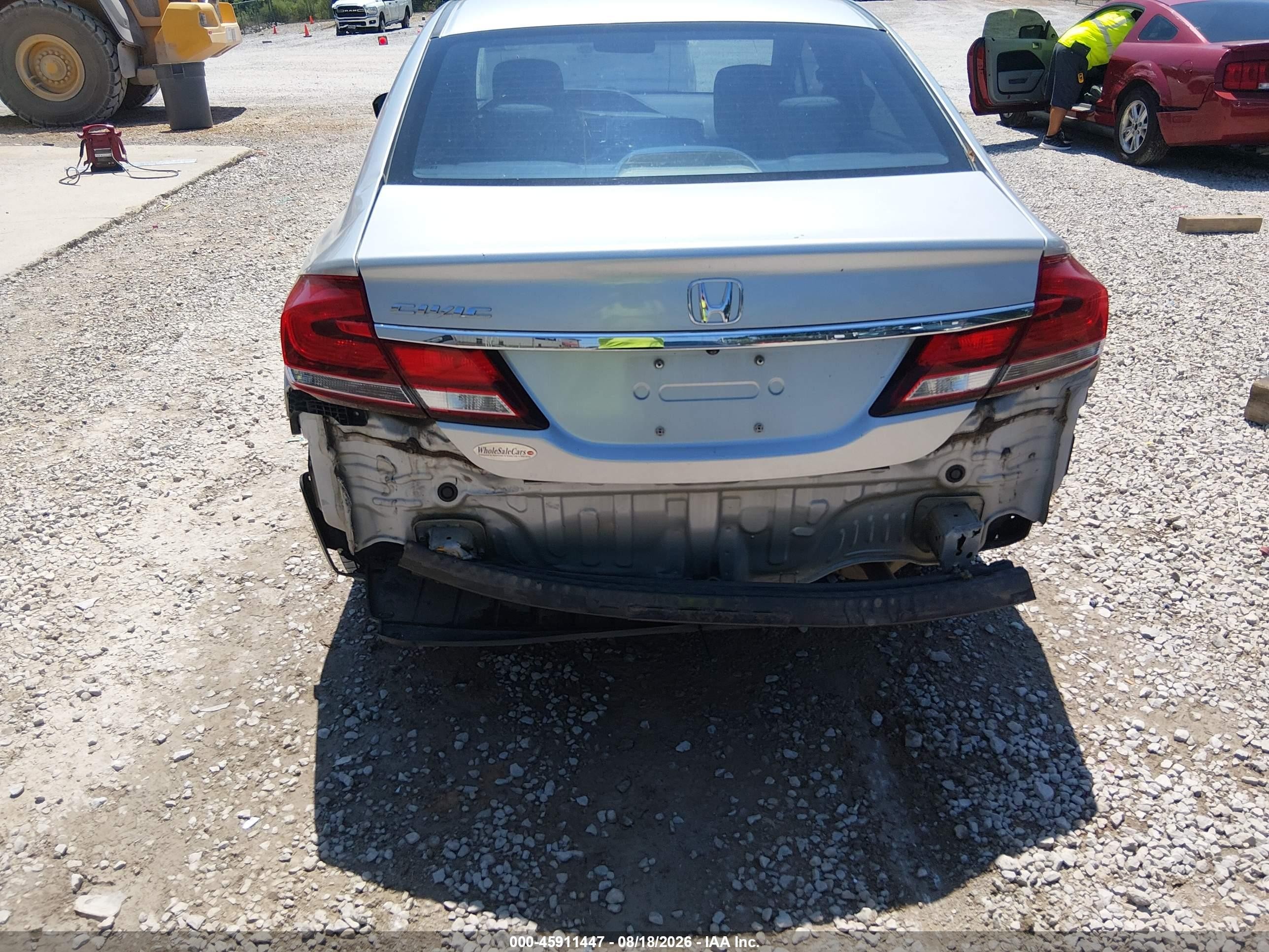 2014 Honda Civic Lx Silver vin: 2HGFB2F55EH525532