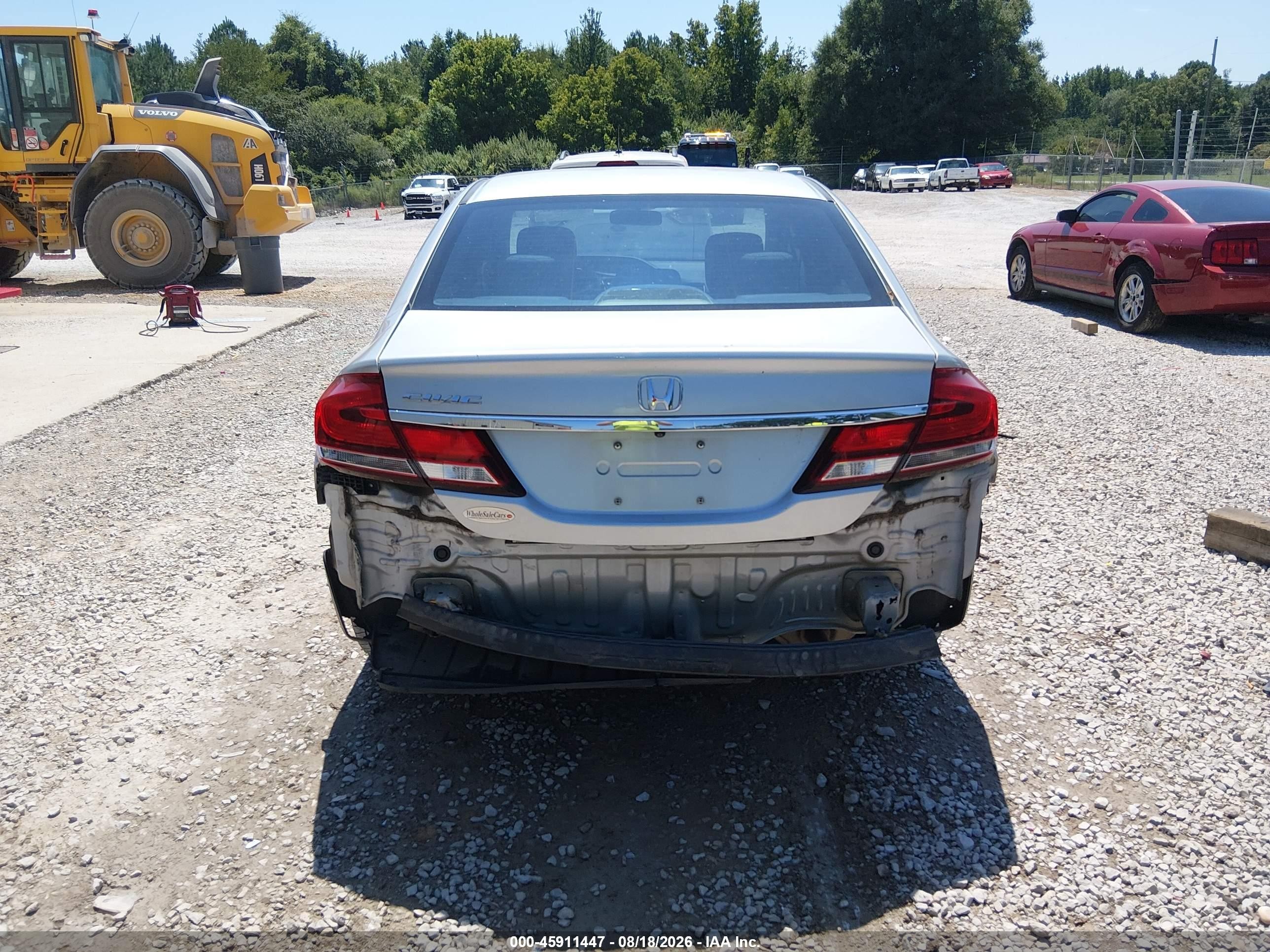 2014 Honda Civic Lx Silver vin: 2HGFB2F55EH525532