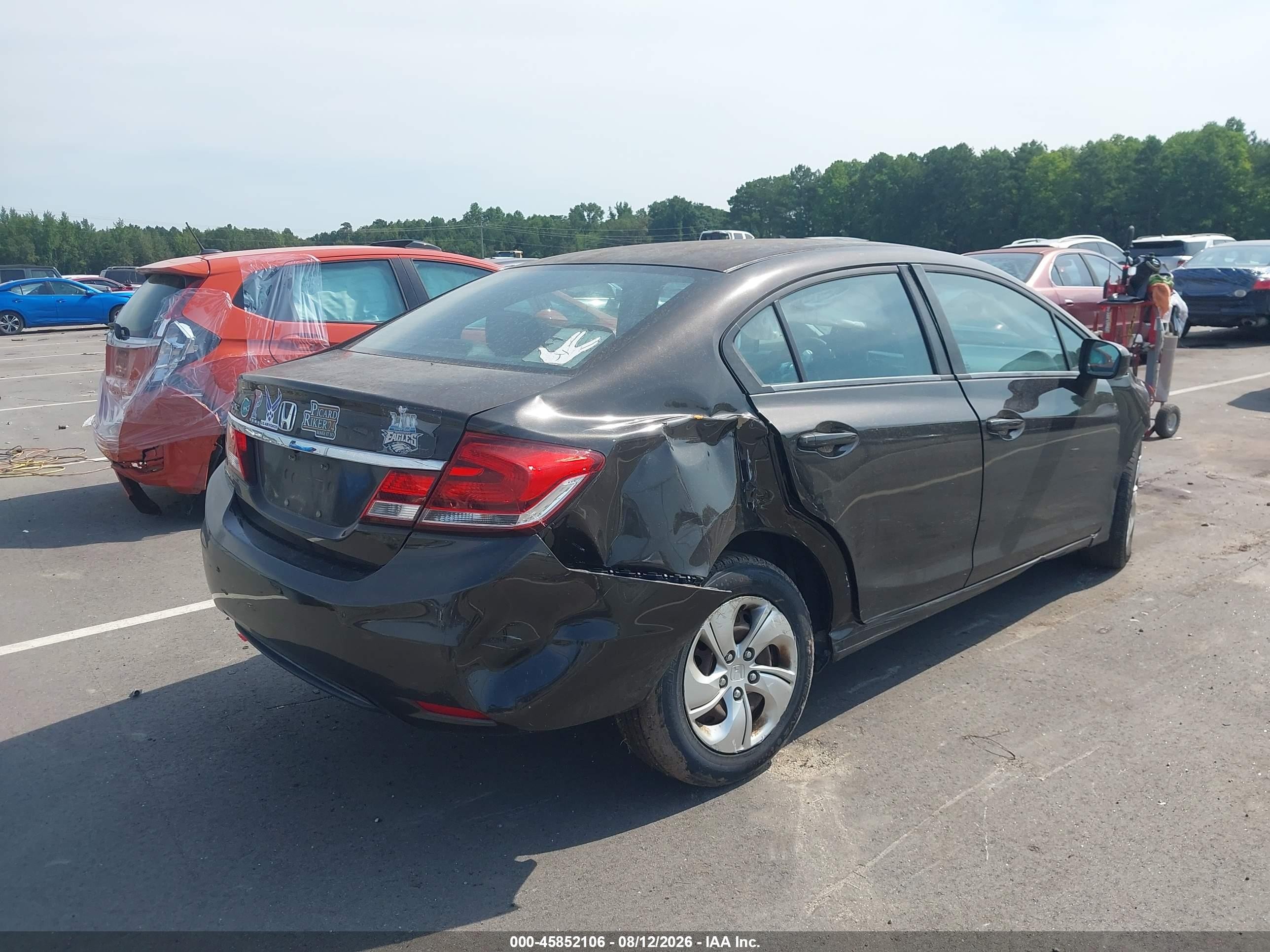 2014 Honda Civic Lx Brown vin: 2HGFB2F55EH532075