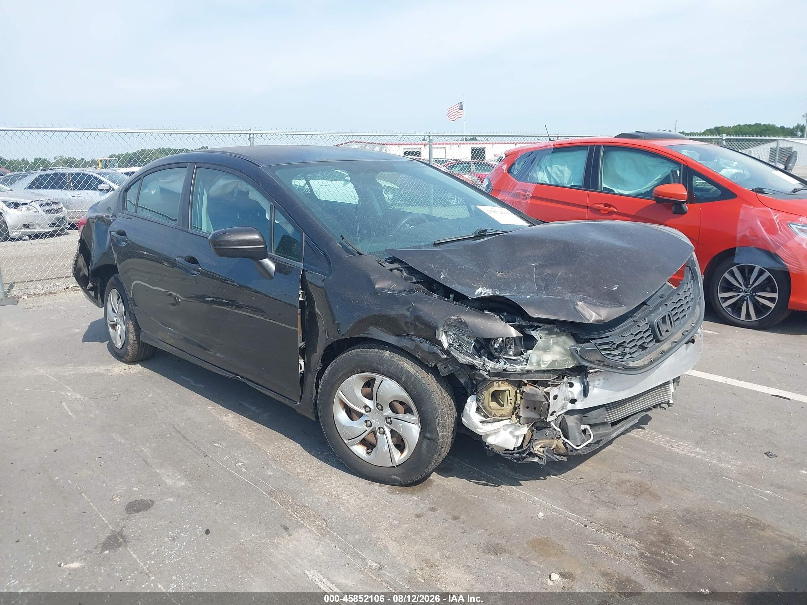 2014 Honda Civic Lx Коричневый vin: 2HGFB2F55EH532075