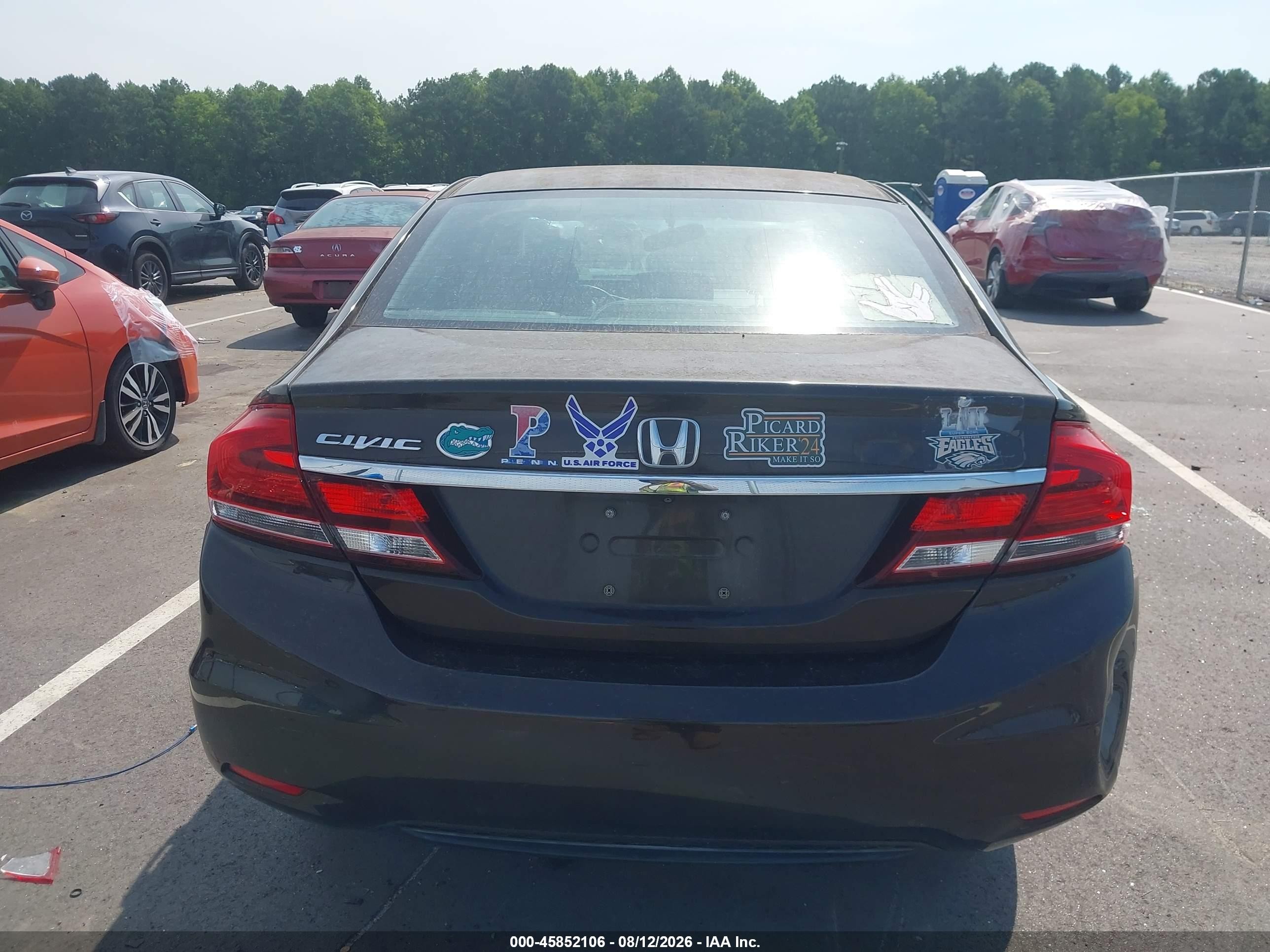 2014 Honda Civic Lx Brown vin: 2HGFB2F55EH532075