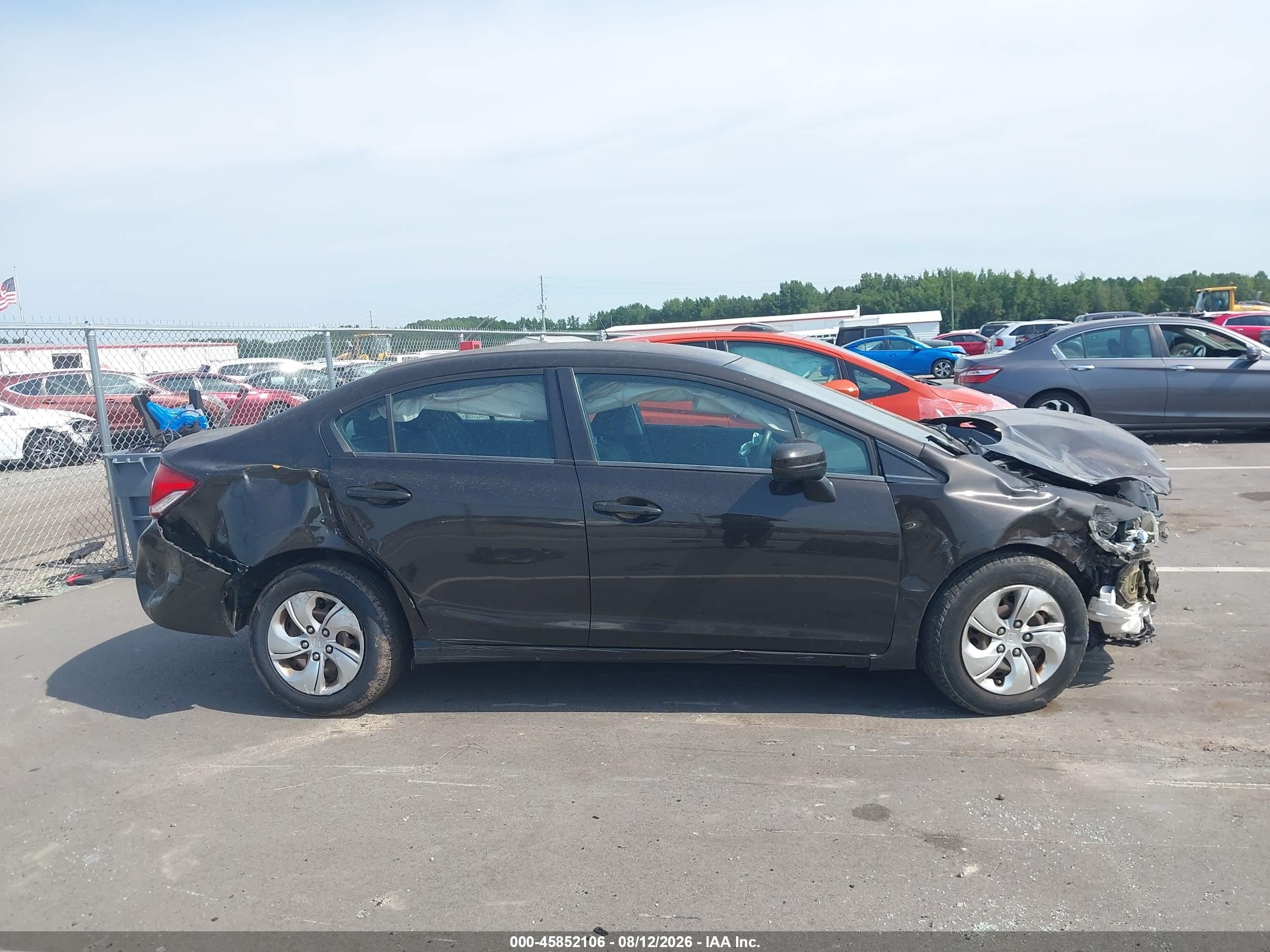 2014 Honda Civic Lx Brown vin: 2HGFB2F55EH532075