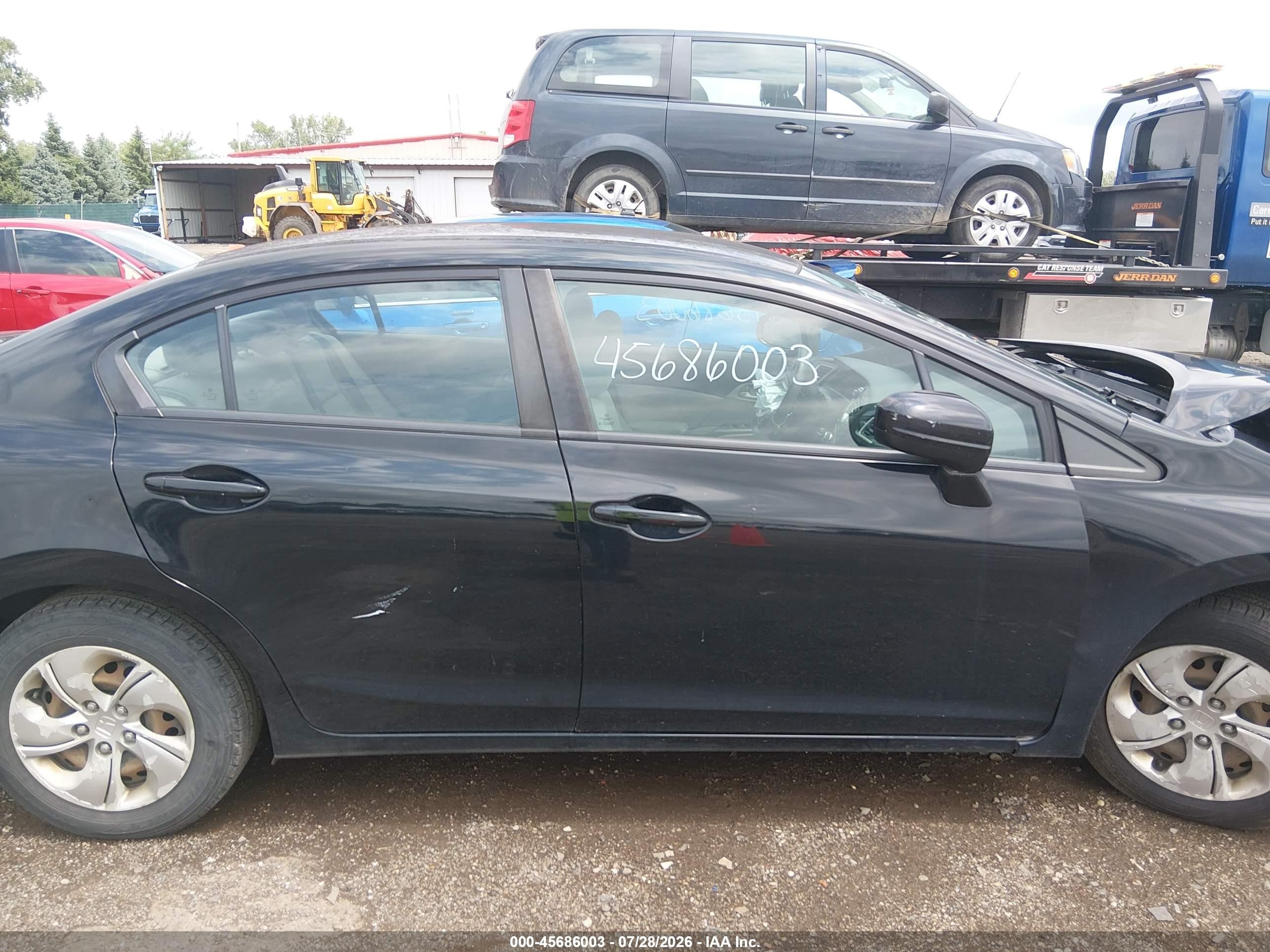 2014 Honda Civic Lx Черный vin: 2HGFB2F55EH537566