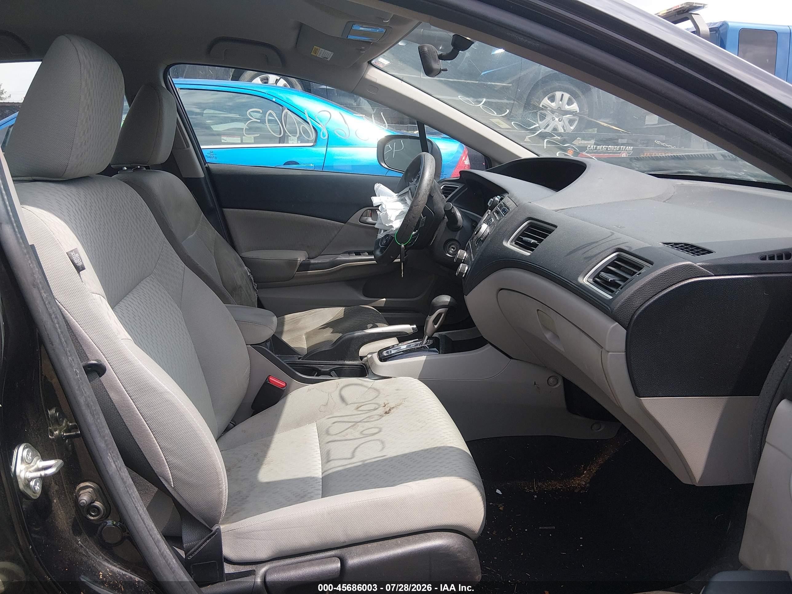 2014 Honda Civic Lx Black vin: 2HGFB2F55EH537566