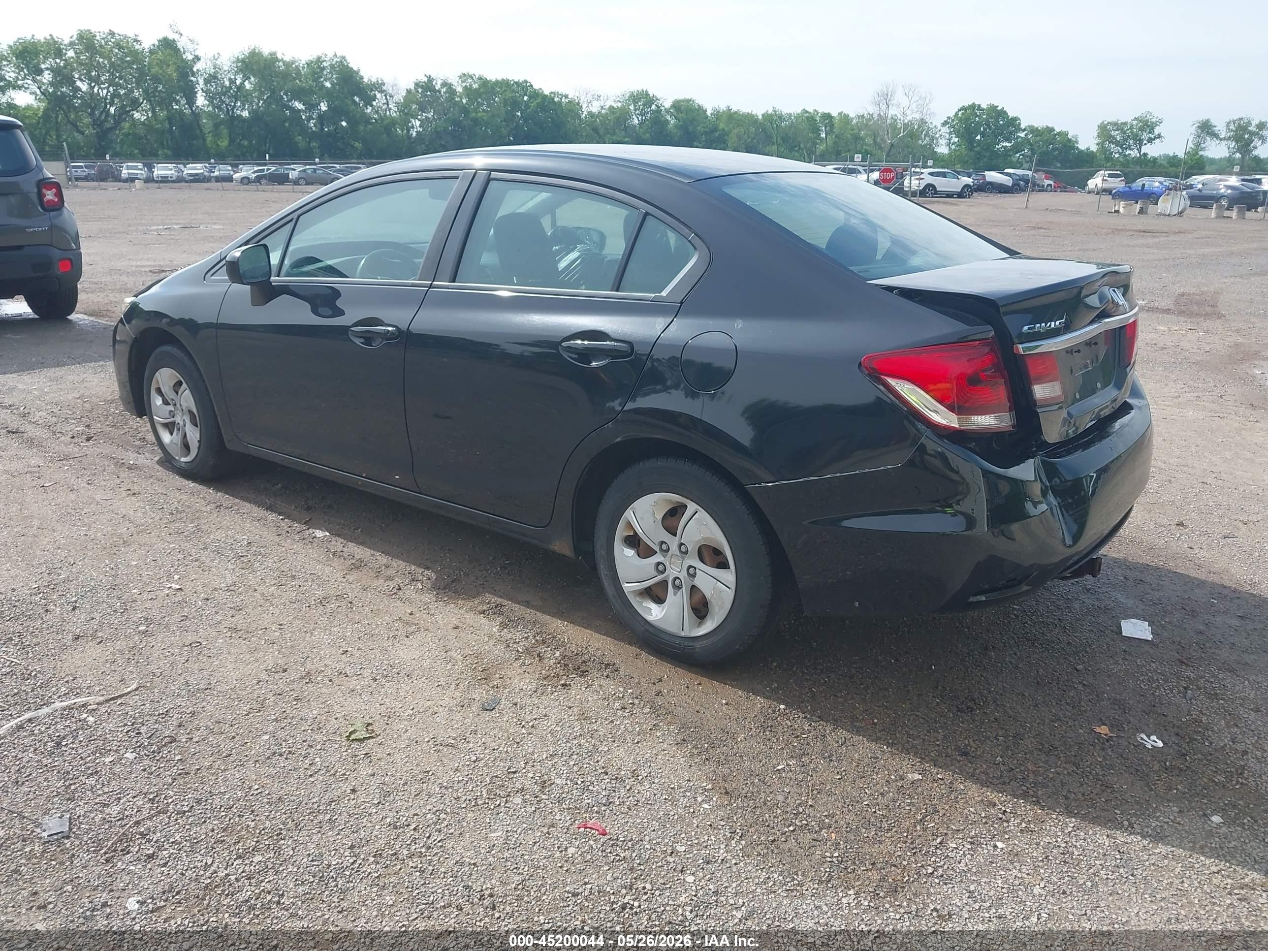 2014 Honda Civic Lx Black vin: 2HGFB2F55EH544100