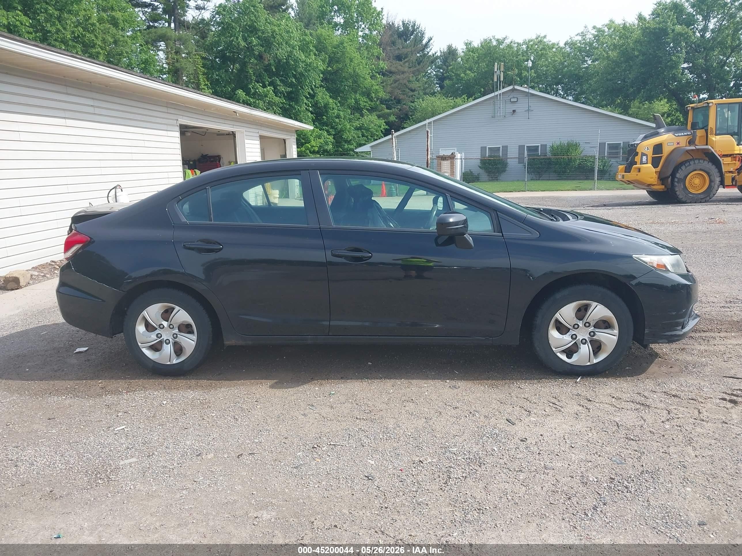 2014 Honda Civic Lx Black vin: 2HGFB2F55EH544100
