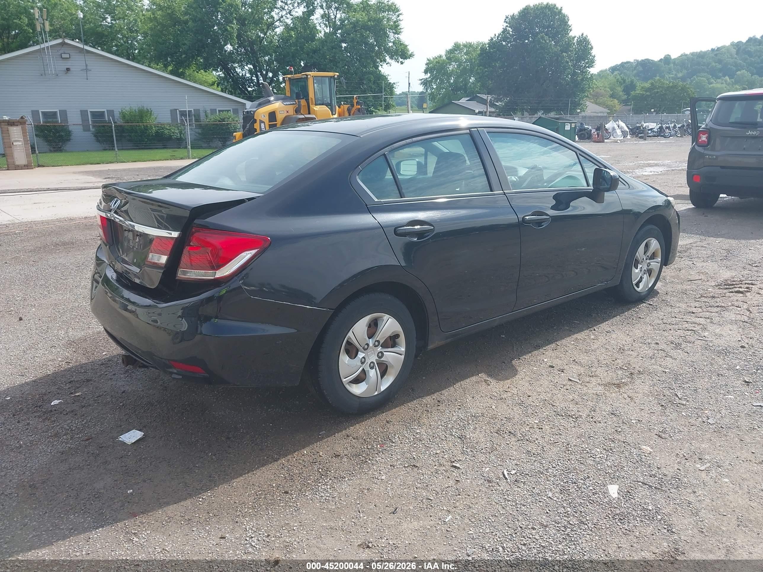 2014 Honda Civic Lx Black vin: 2HGFB2F55EH544100