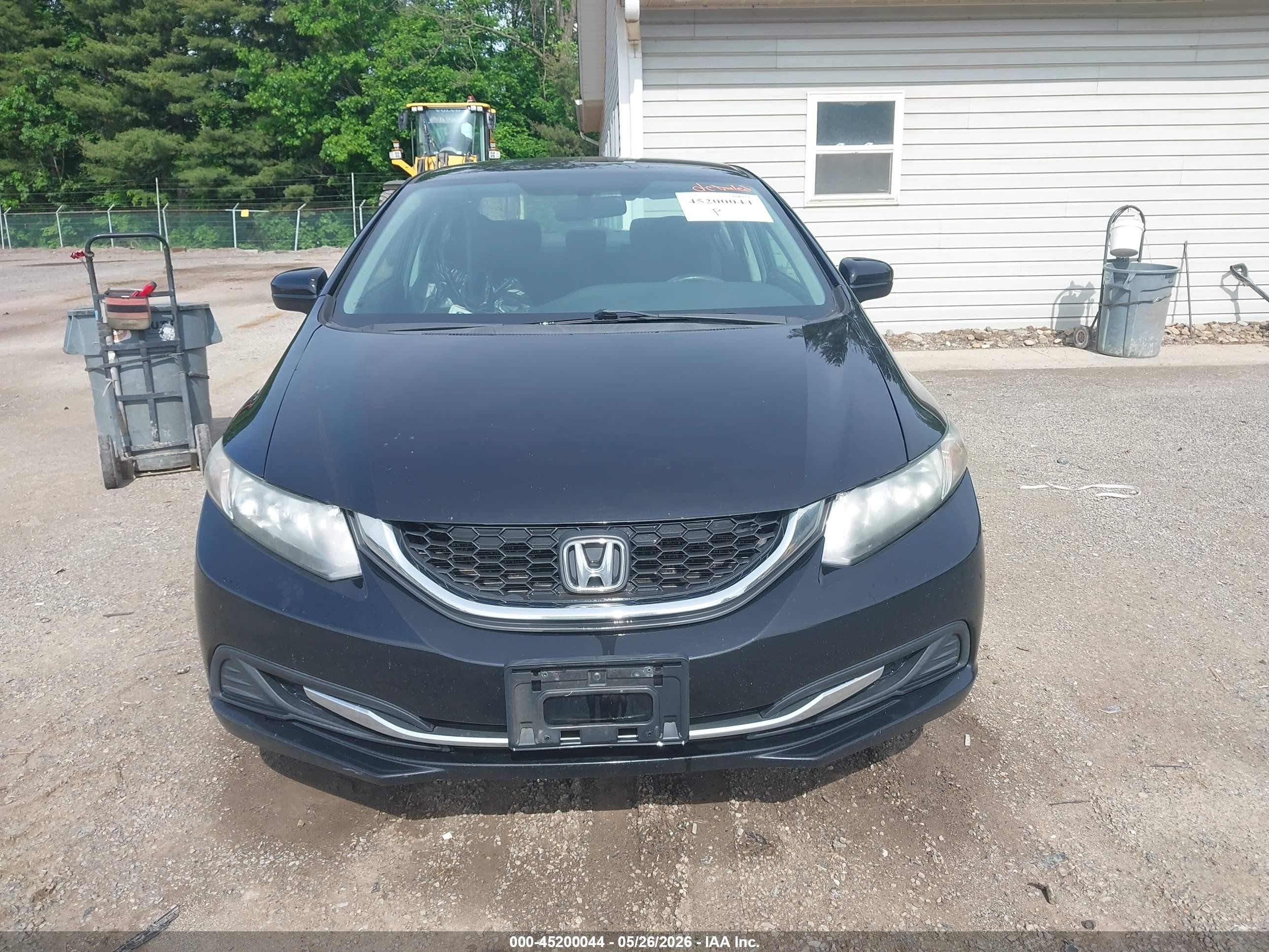 2014 Honda Civic Lx Black vin: 2HGFB2F55EH544100