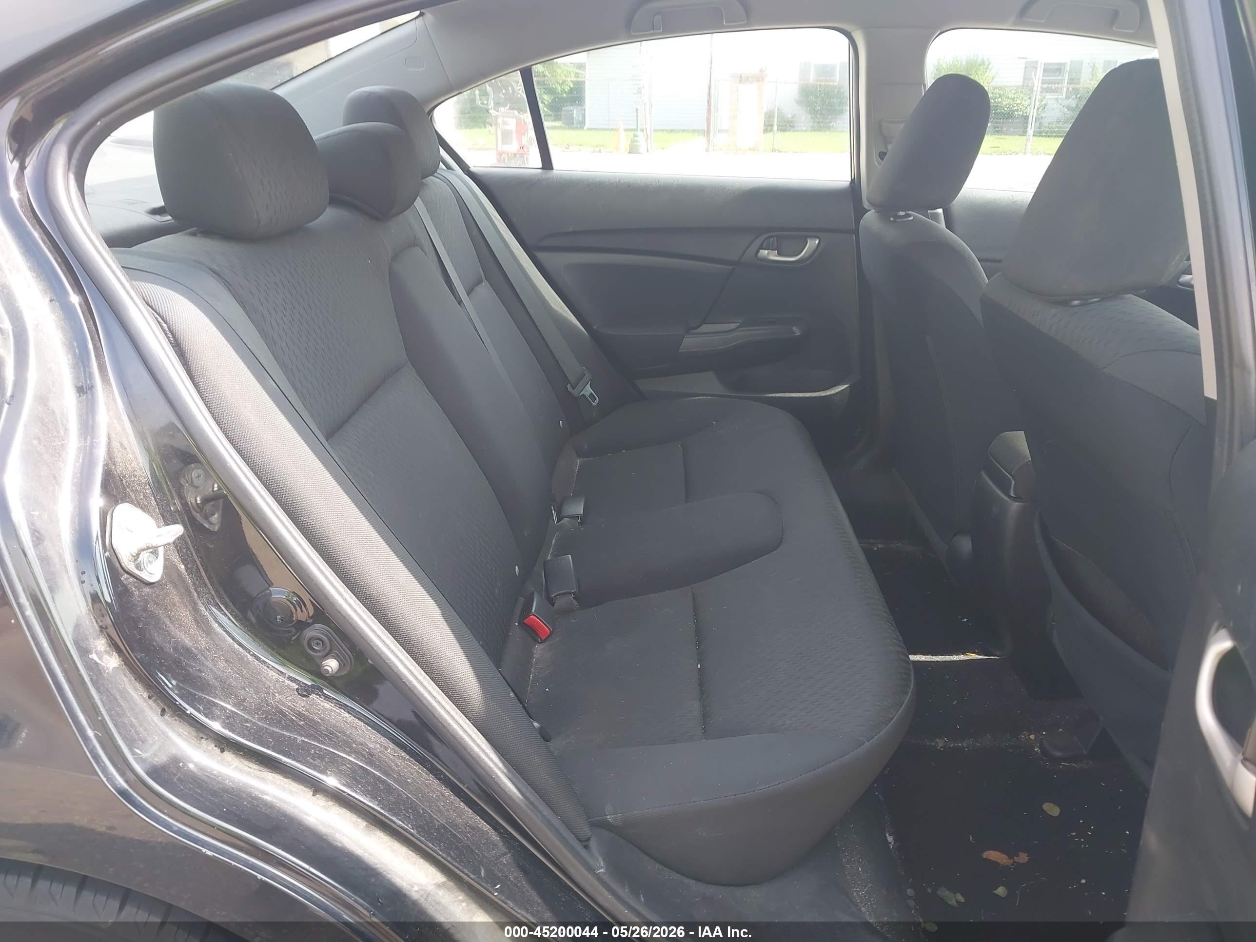 2014 Honda Civic Lx Black vin: 2HGFB2F55EH544100