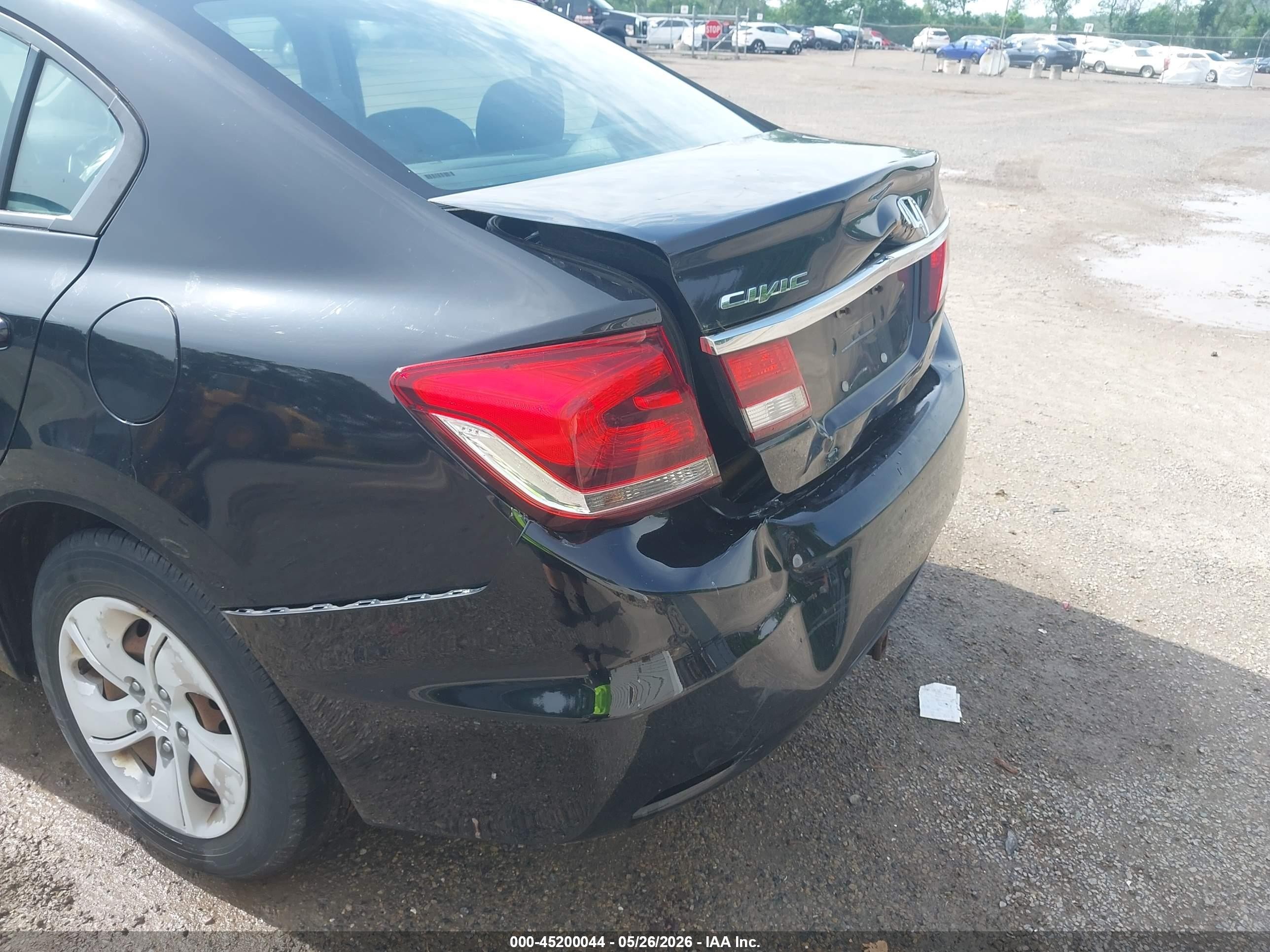 2014 Honda Civic Lx Black vin: 2HGFB2F55EH544100