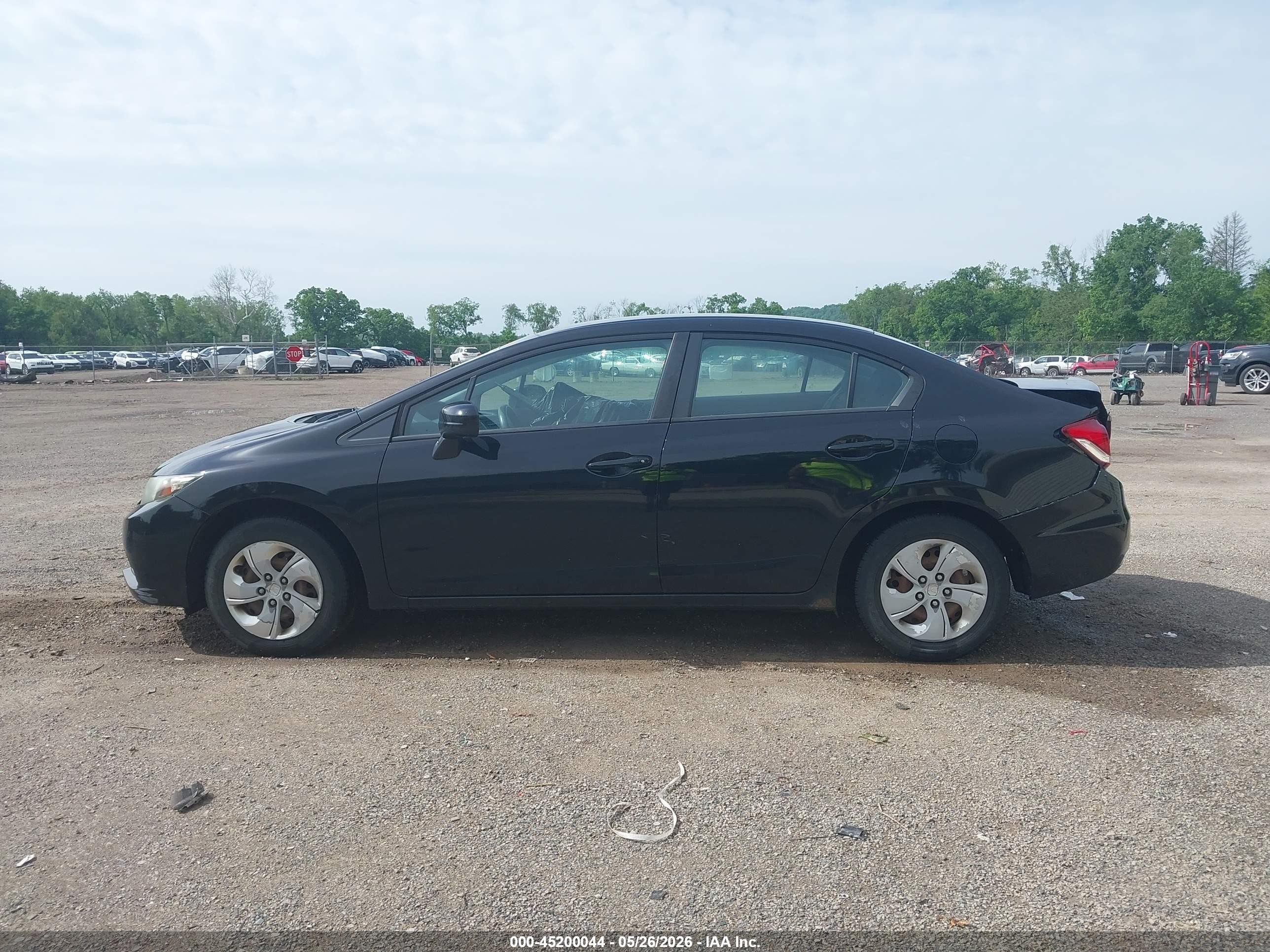 2014 Honda Civic Lx Black vin: 2HGFB2F55EH544100
