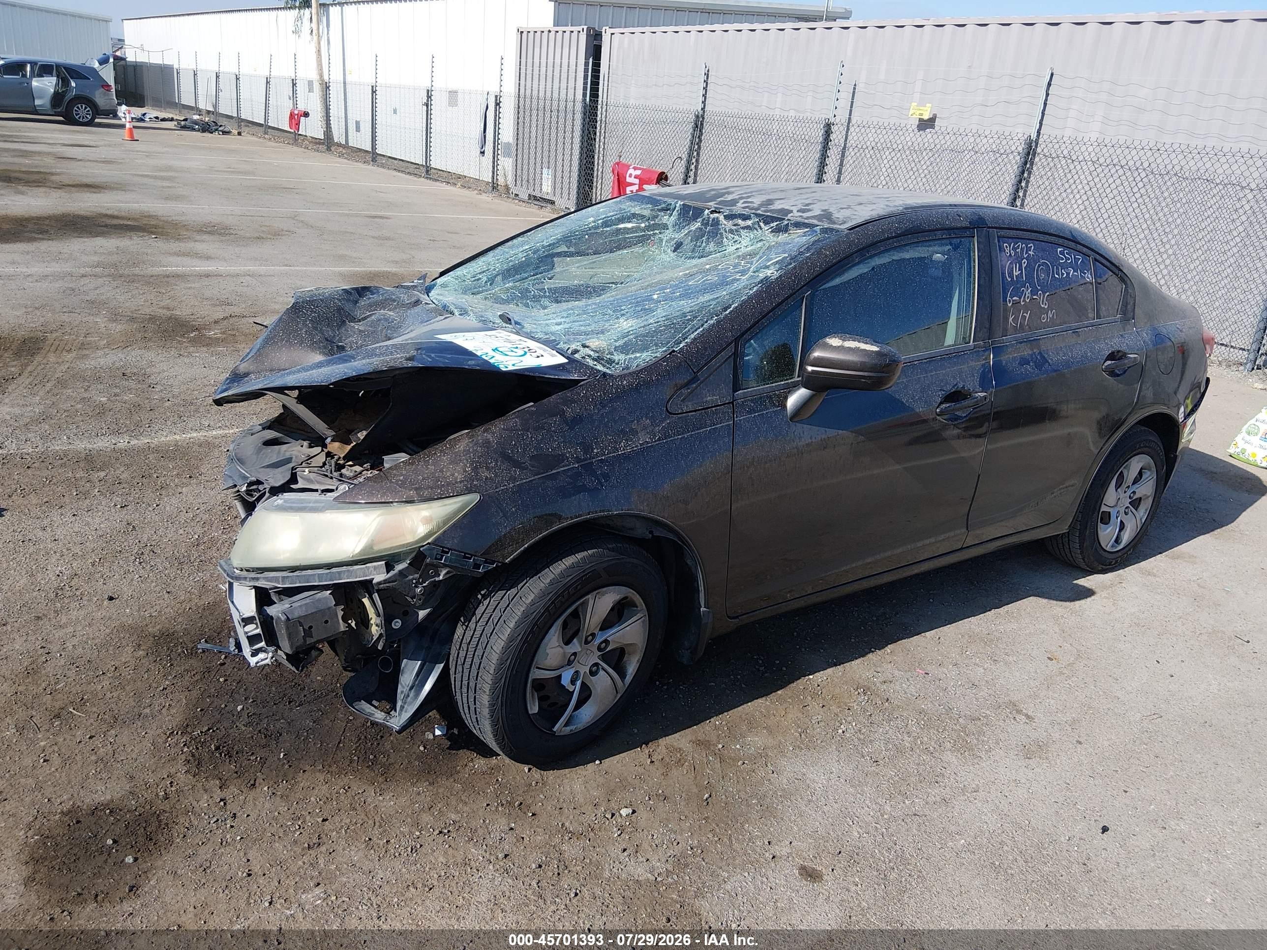 2014 Honda Civic Lx Dark Brown vin: 2HGFB2F55EH555517