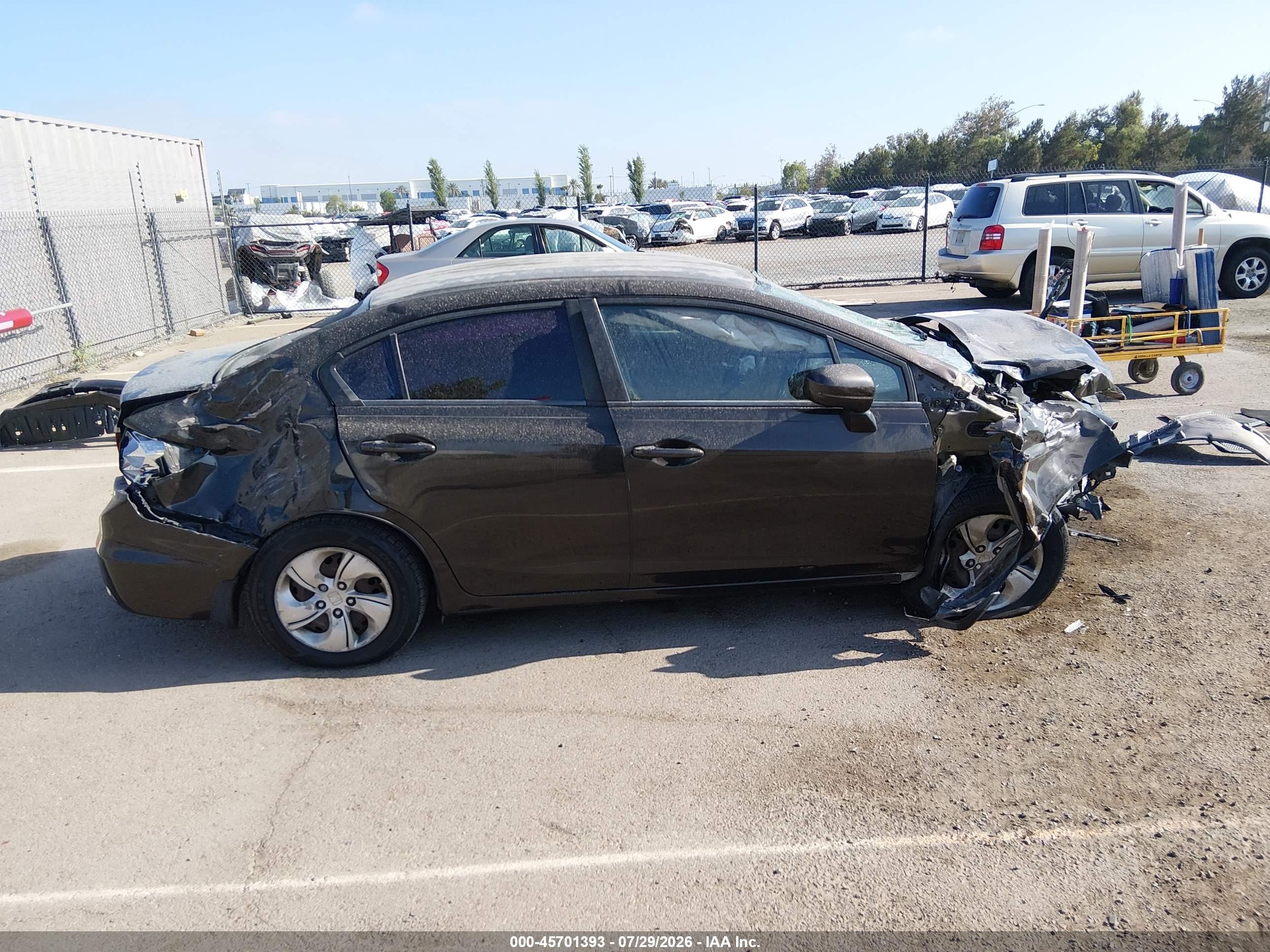 2014 Honda Civic Lx Dark Brown vin: 2HGFB2F55EH555517