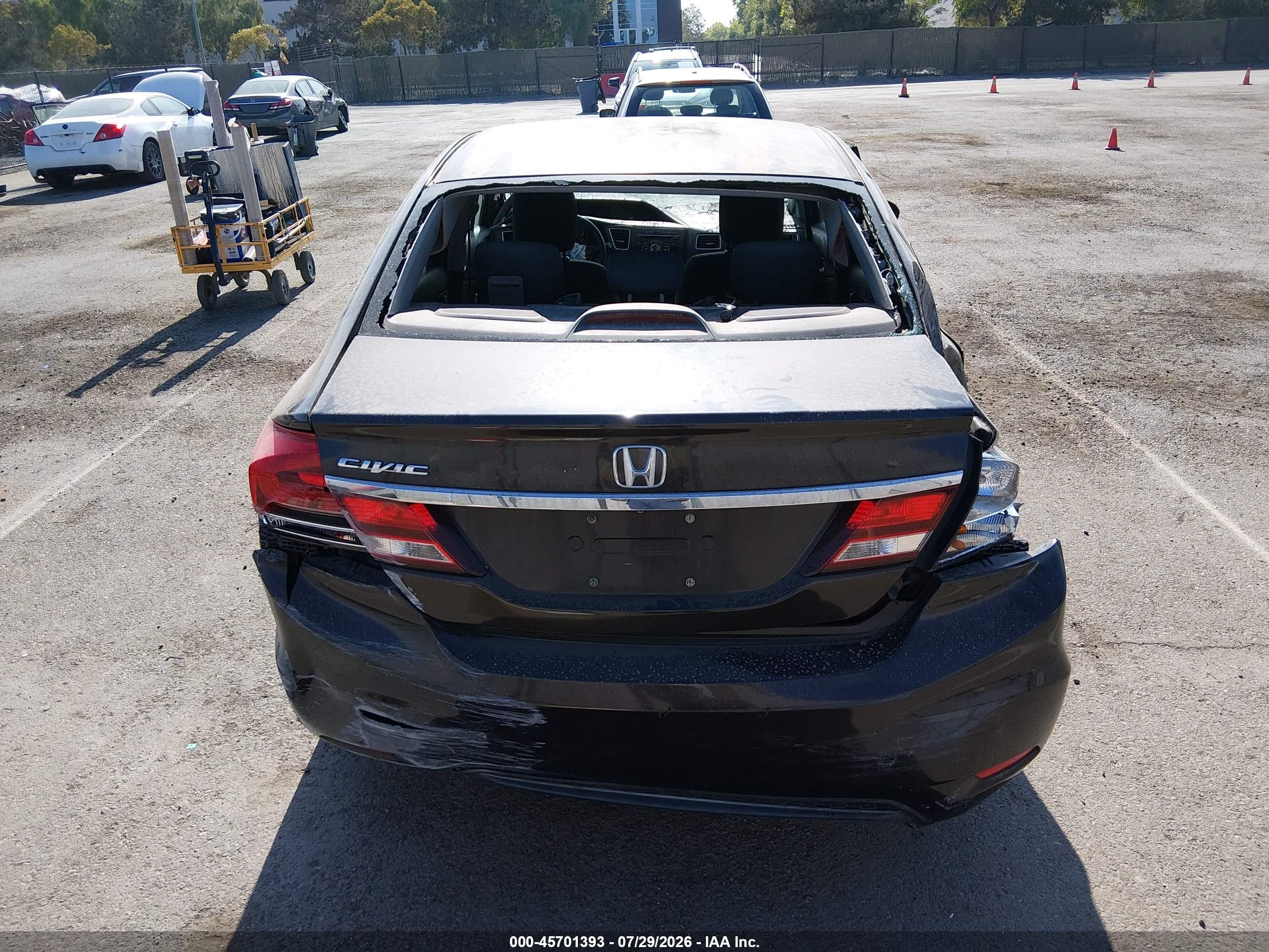 2014 Honda Civic Lx Dark Brown vin: 2HGFB2F55EH555517