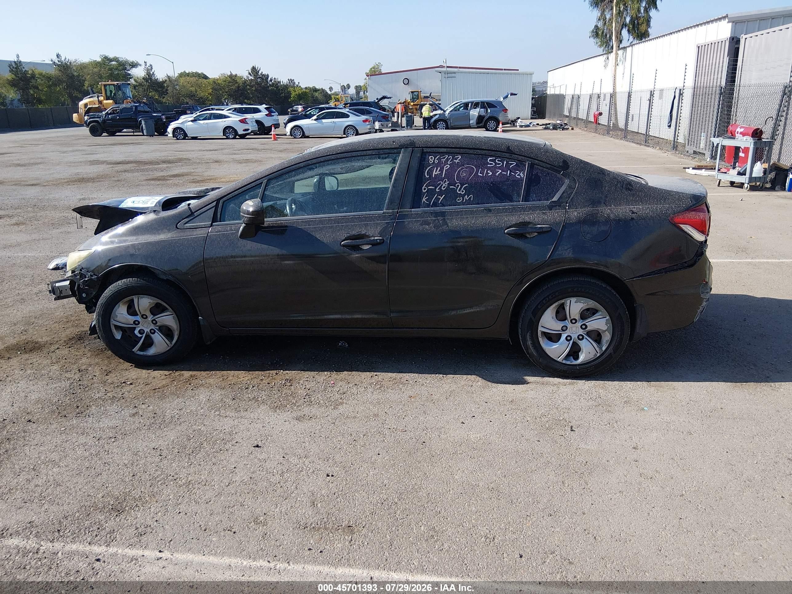 2014 Honda Civic Lx Dark Brown vin: 2HGFB2F55EH555517