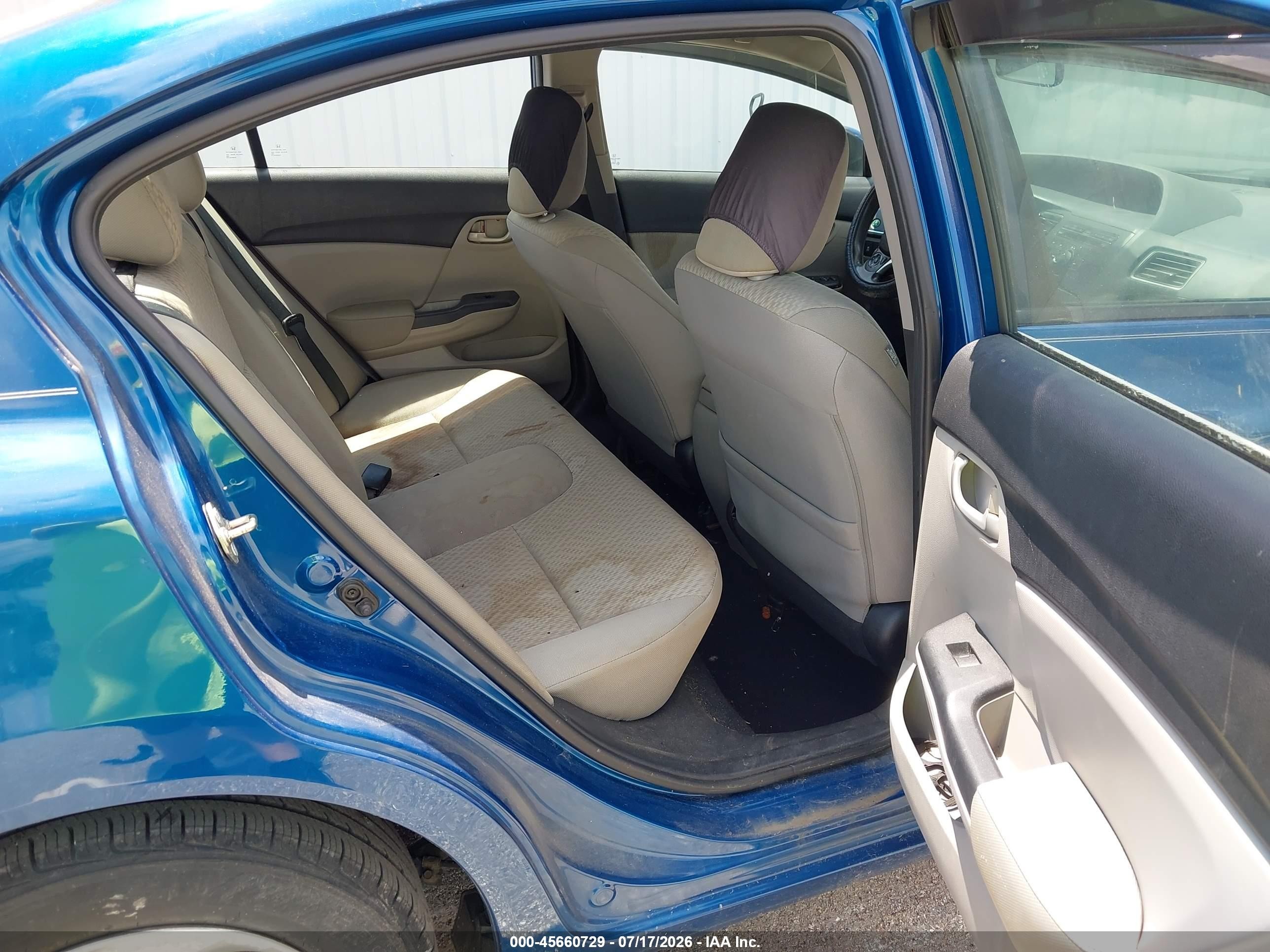 2014 Honda Civic Lx Blue vin: 2HGFB2F55EH559311