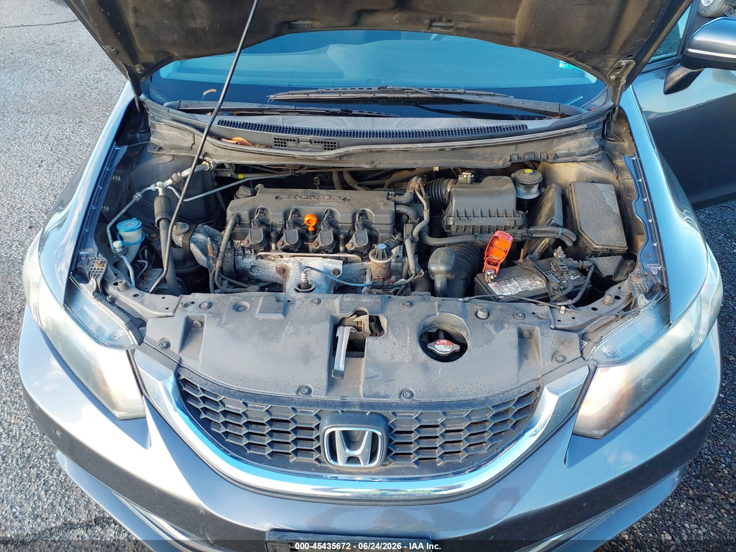 2014 Honda Civic Lx Gray vin: 2HGFB2F55EH559843
