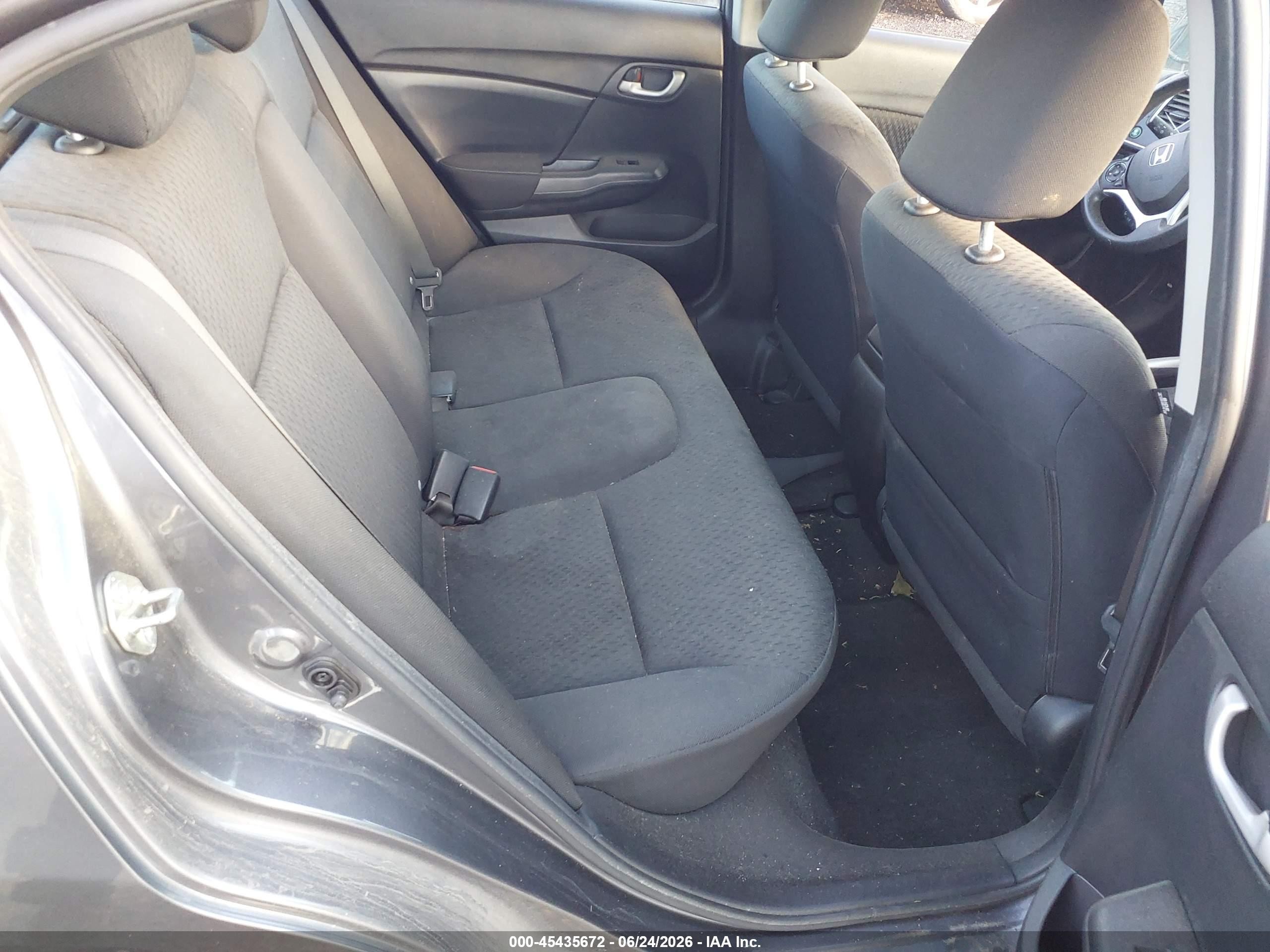 2014 Honda Civic Lx Gray vin: 2HGFB2F55EH559843