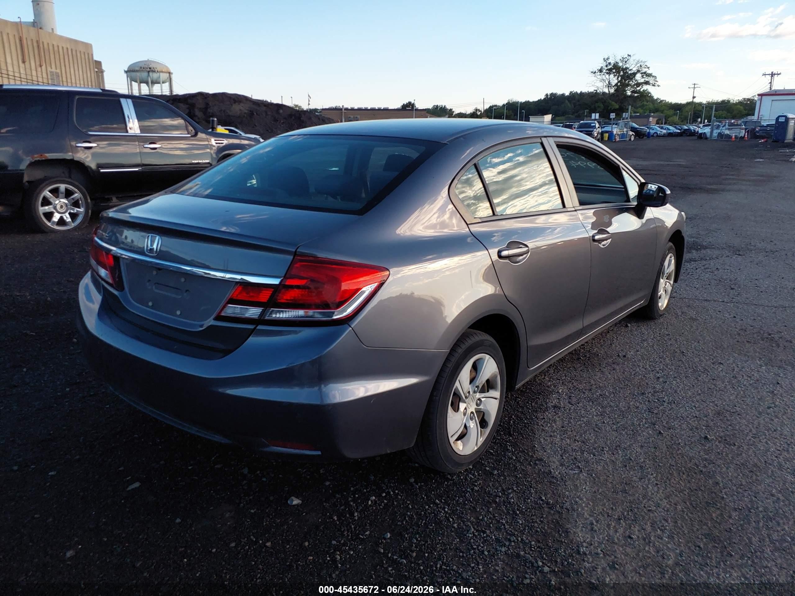 2014 Honda Civic Lx Gray vin: 2HGFB2F55EH559843