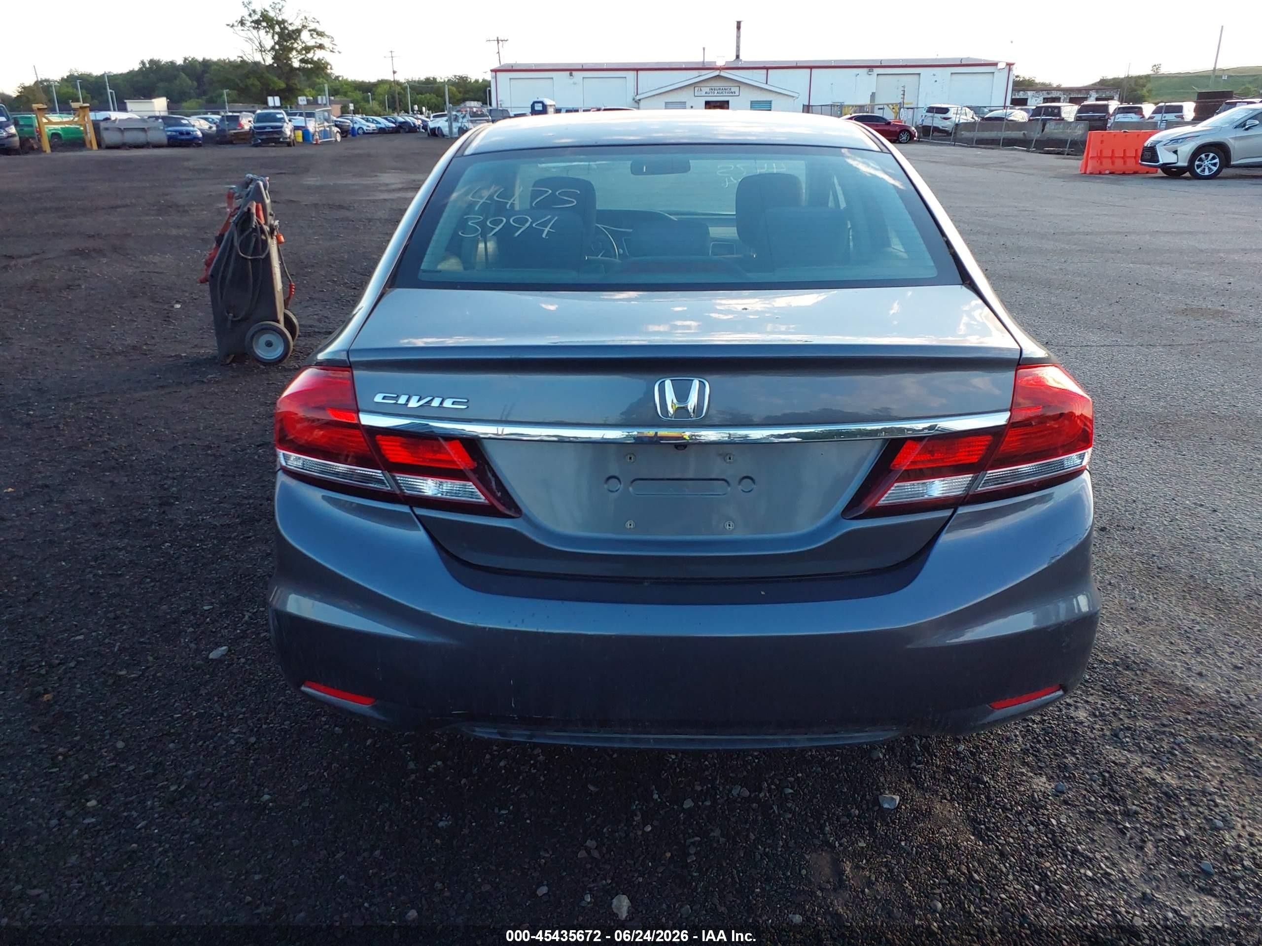 2014 Honda Civic Lx Gray vin: 2HGFB2F55EH559843