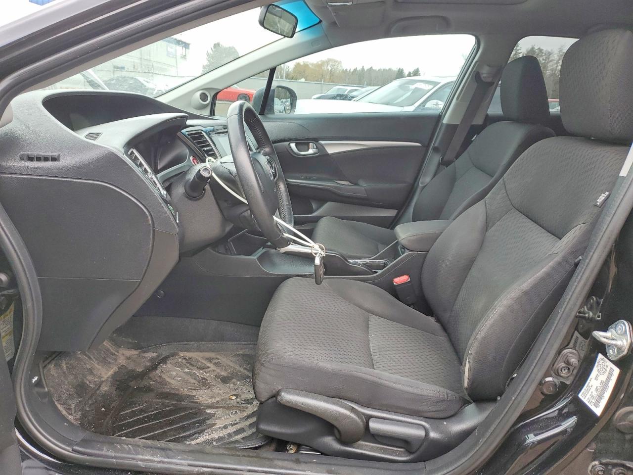 2015 Honda Civic Lx Black vin: 2HGFB2F55FH028238