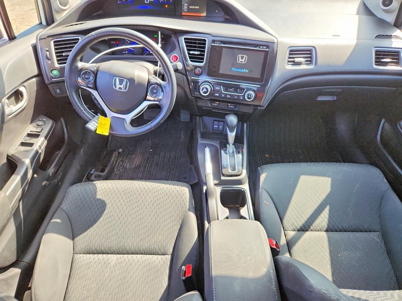 2015 Honda Civic Lx White vin: 2HGFB2F55FH034475