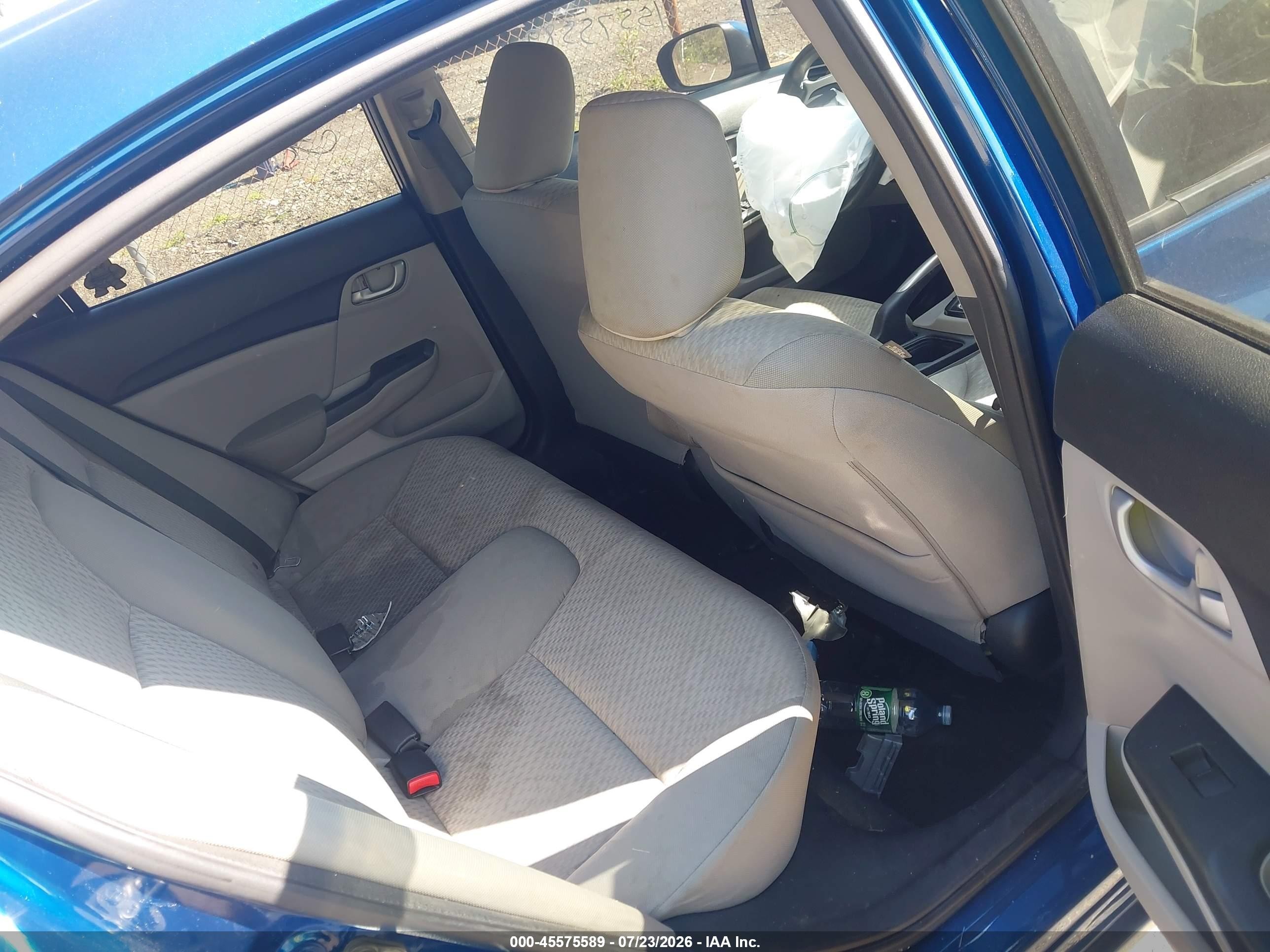 2015 Honda Civic Lx Blue vin: 2HGFB2F55FH509638