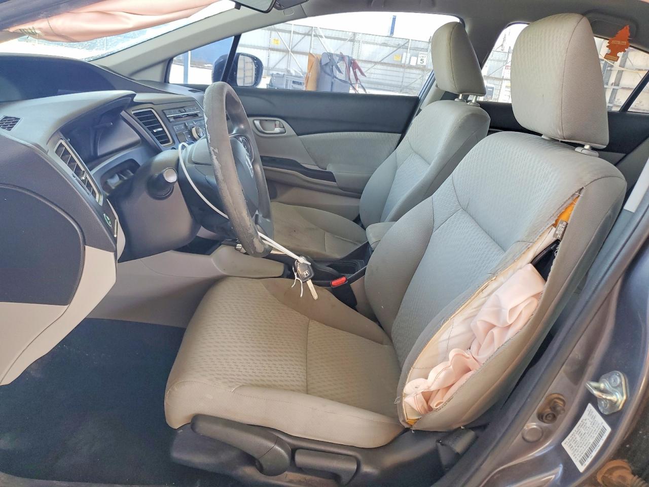 2015 Honda Civic Lx Gray vin: 2HGFB2F55FH520526