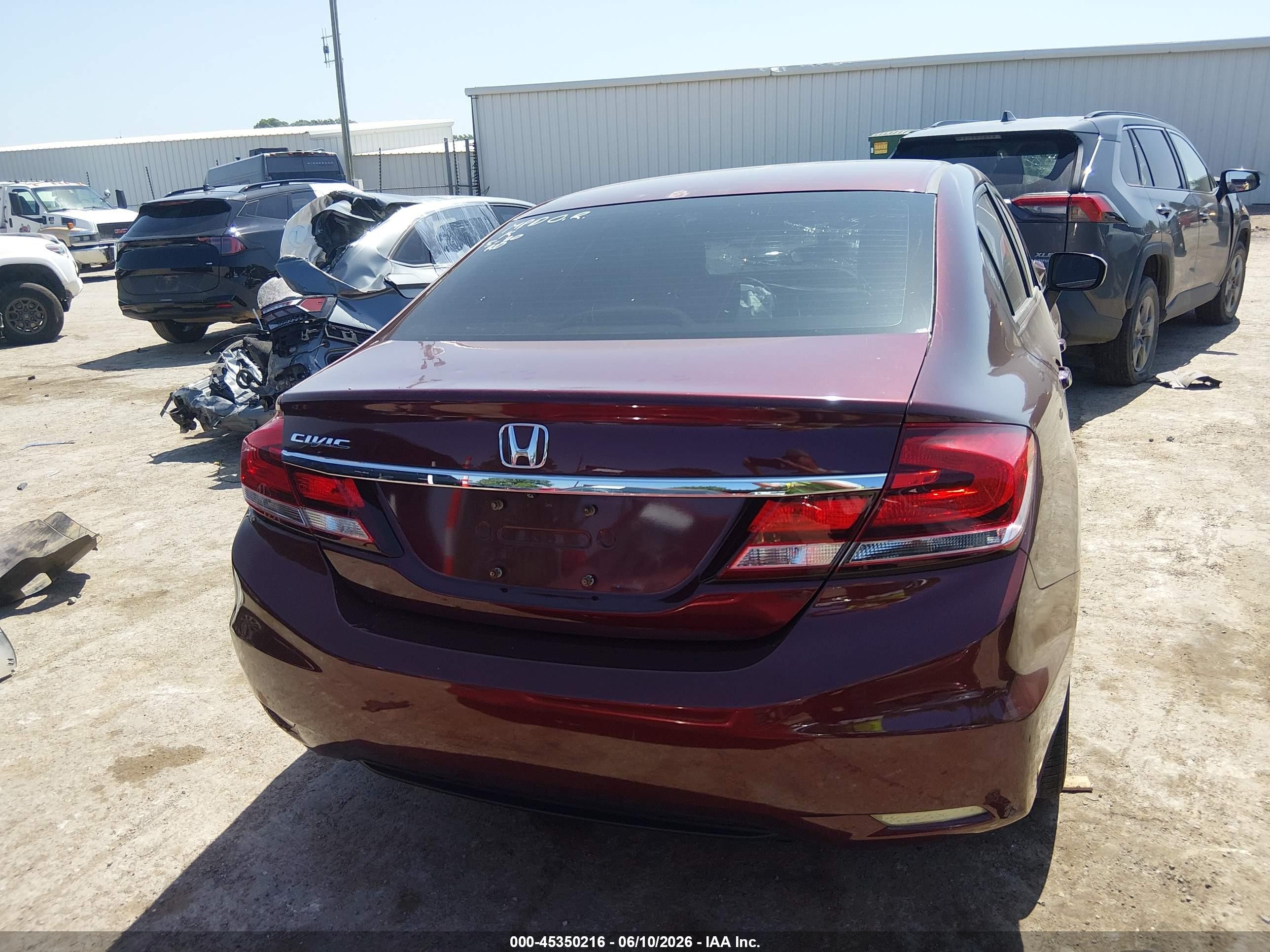 2015 Honda Civic Lx Maroon vin: 2HGFB2F55FH520994