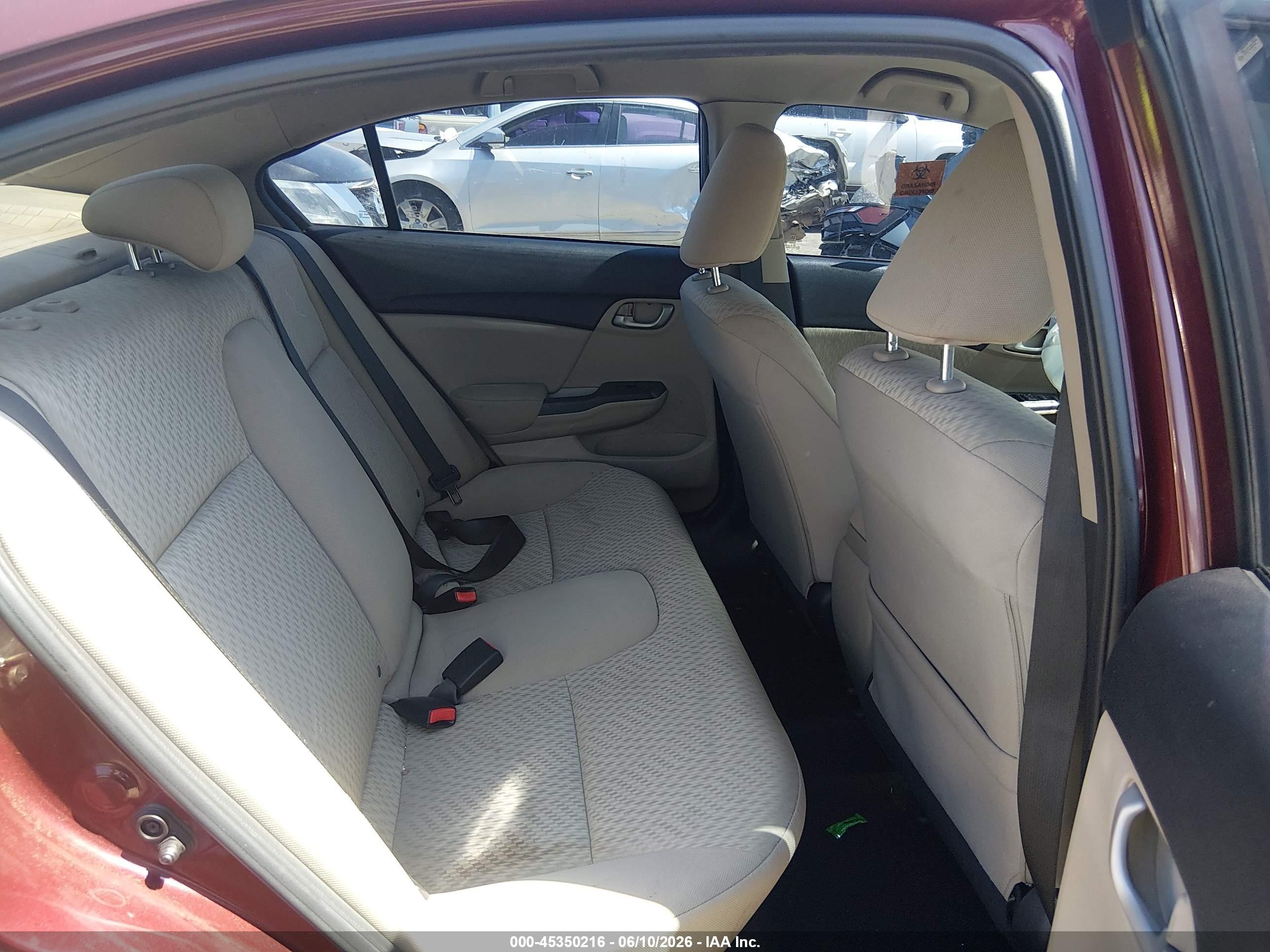 2015 Honda Civic Lx Maroon vin: 2HGFB2F55FH520994