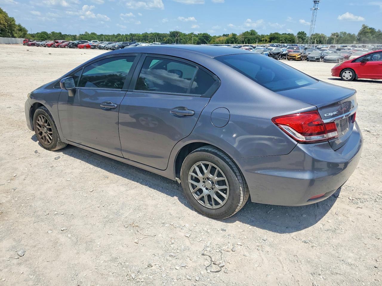 2015 Honda Civic Lx Gray vin: 2HGFB2F55FH521272