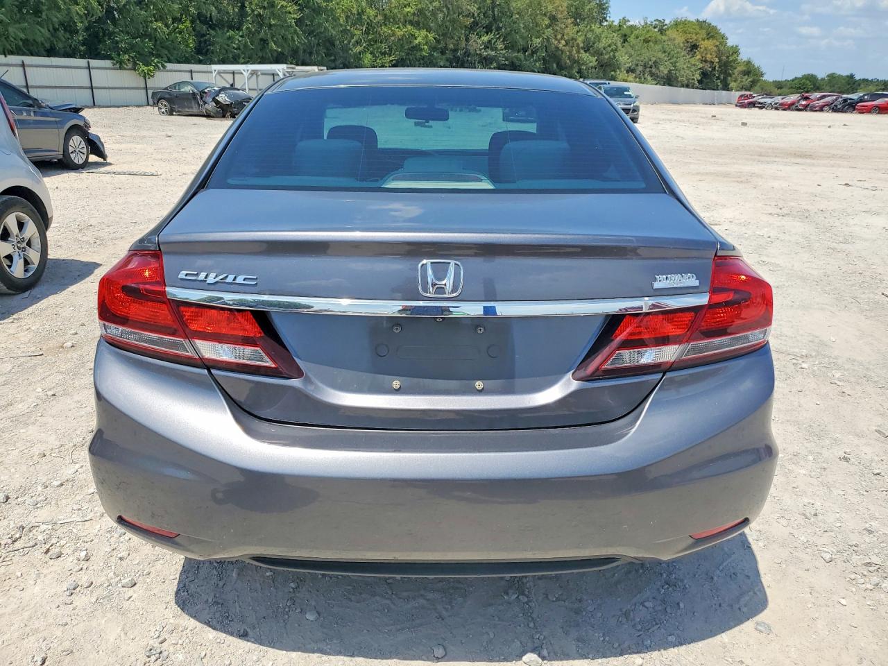 2015 Honda Civic Lx Gray vin: 2HGFB2F55FH521272