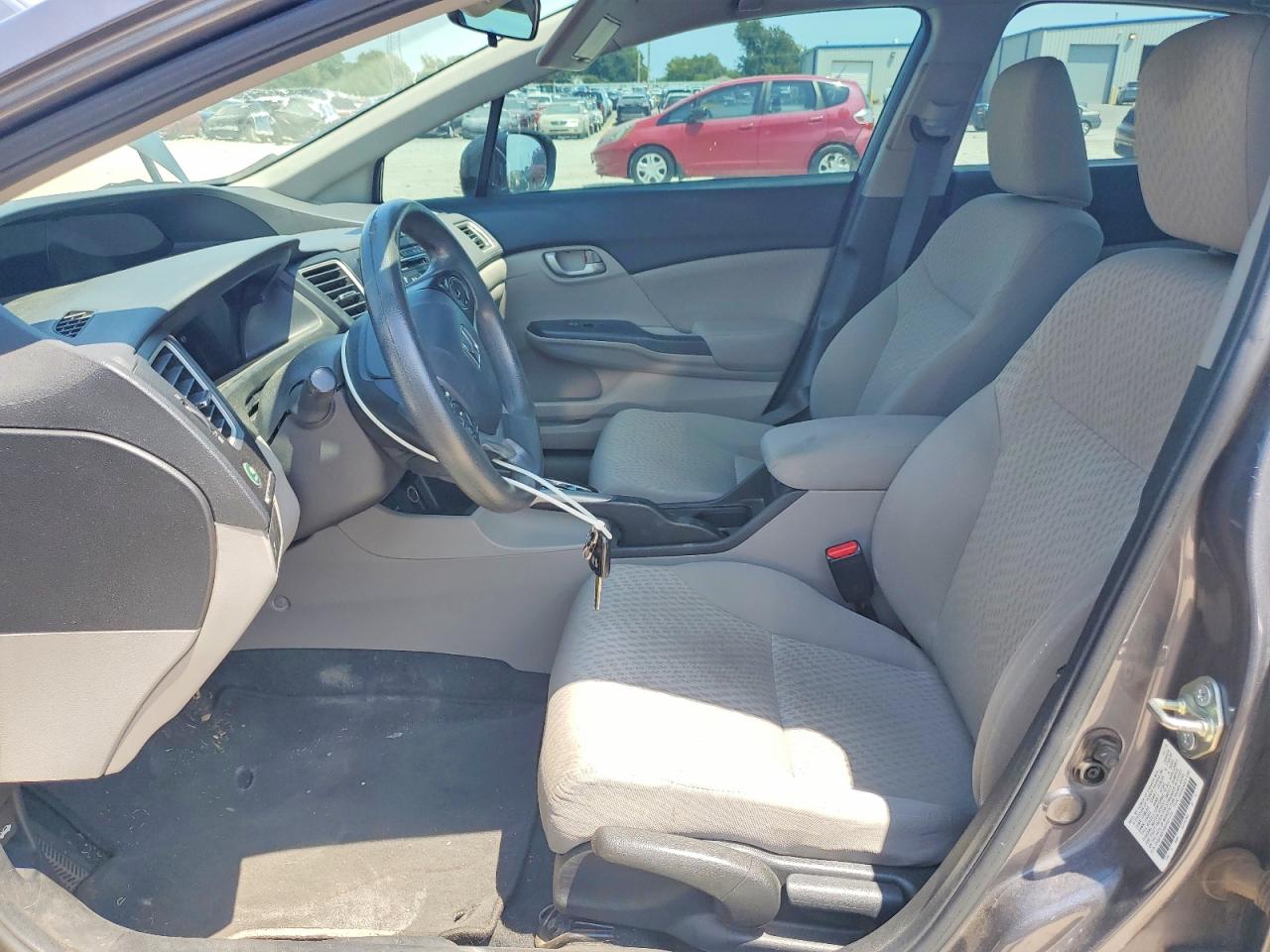 2015 Honda Civic Lx Gray vin: 2HGFB2F55FH521272